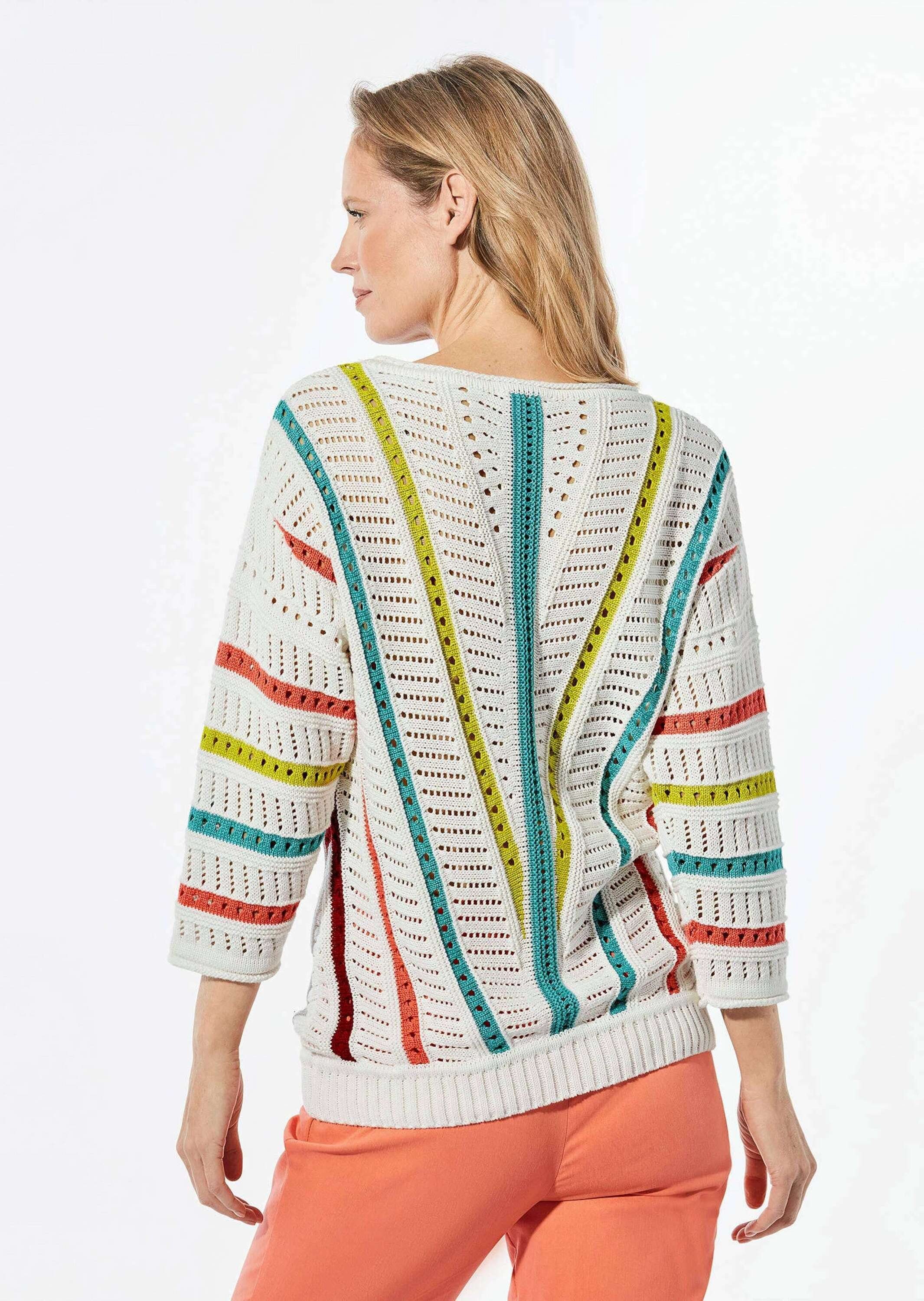 GOLDNER Strickpullover Strickpullover mit U-Boot-Ausschnitt