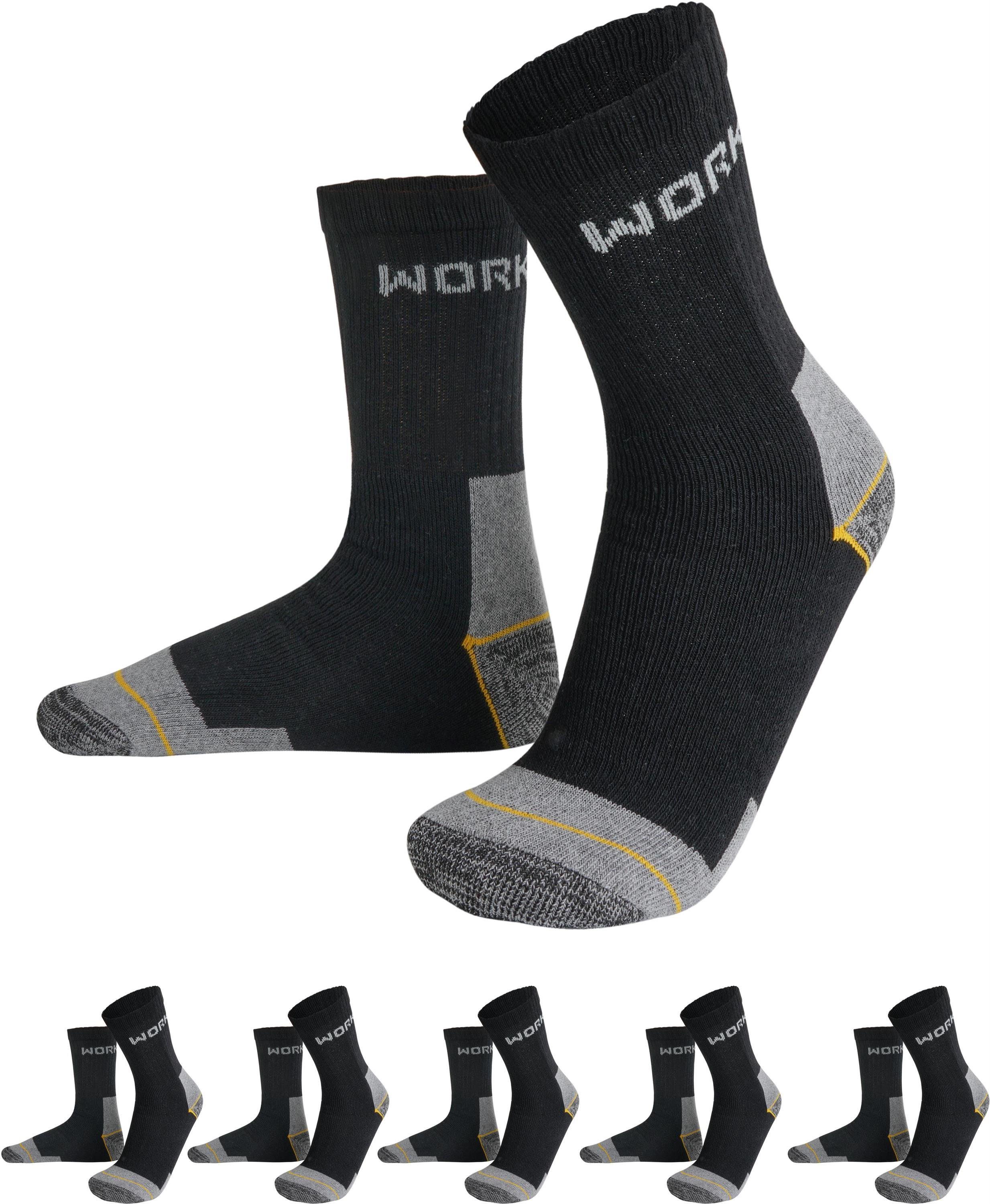 normani Basicsocken 6 Paar Arbeitssocken Standard Work Standard (6er-Set, 6 Paar) angenehm anliegender Schaft