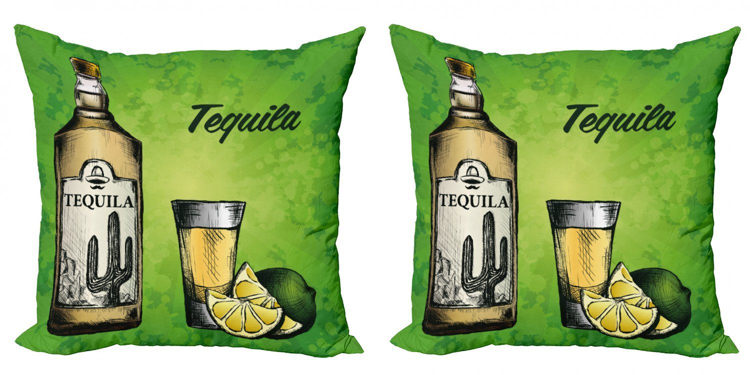 Tequila Digitaldruck, Modern Abakuhaus Kalk Stück), und Accent Kissenbezüge Schnapsglas Doppelseitiger (2 Flasche