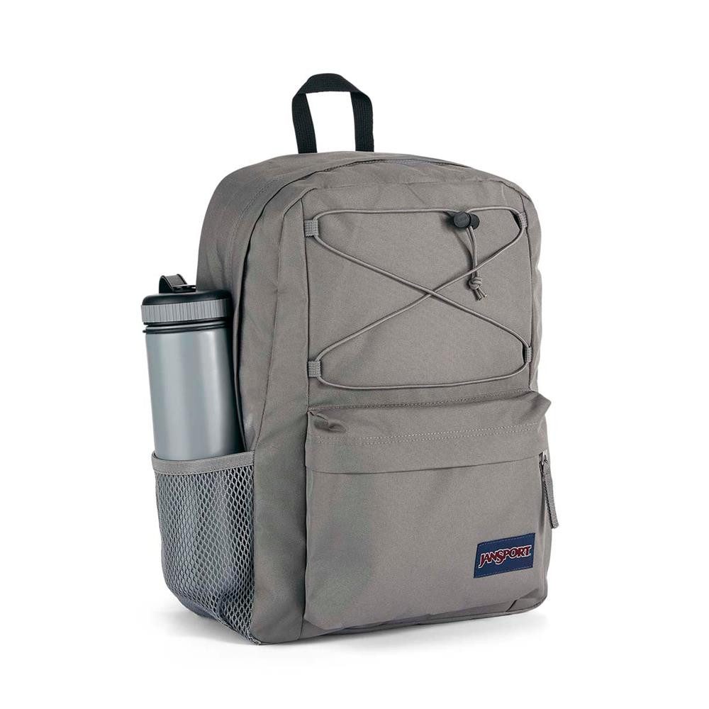 Jansport Tagesrucksack Flex Pack Rucksack 26 L mit 15-Zoll-Laptopfach & Flaschenfach (Laptoprucksack, 1 Flex Pack Rucksack mit Laptop- und Flaschenfach), Laptopfach, Flaschenfach, Frontorganizer, Kordelzug-System