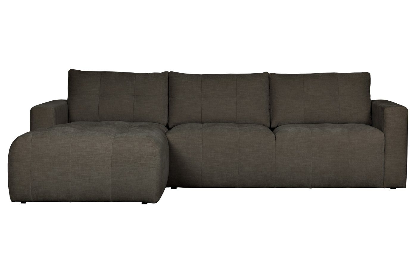 vtwonen Ecksofa Longchair-Sofa Bar Links Stoff - freistellbar Anthracite