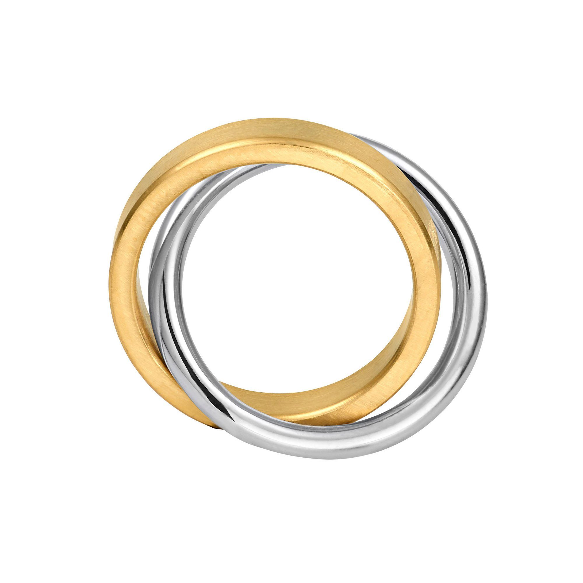 Wickelring Heideman 2 in1 Geschenkverpackung), rose inkl. Fingerring 1-tlg., bicolor Duplex goldfarben ring (Ring,