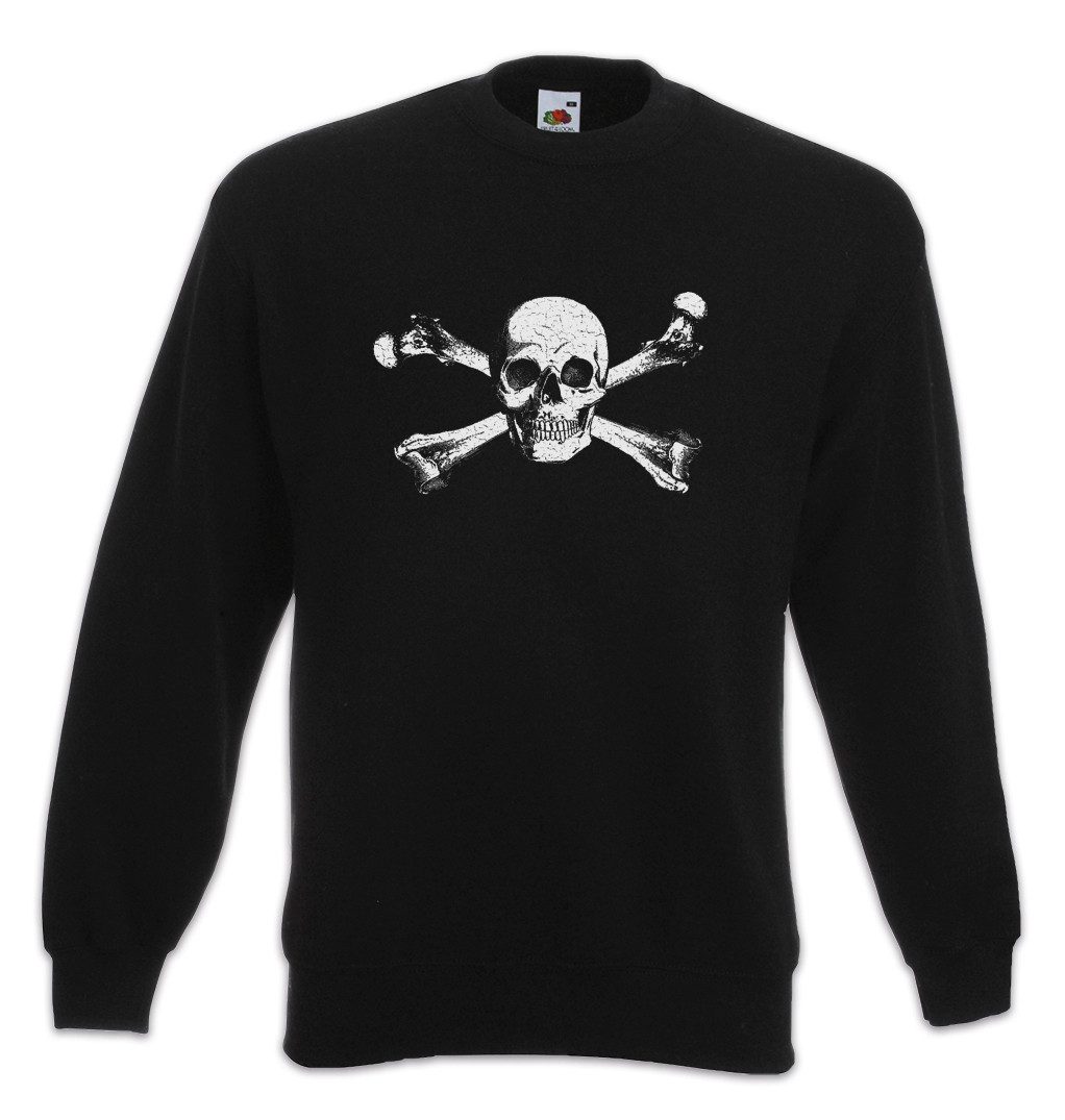 Sweatshirt Skull & Crossbones Sweatshirt Skull Skulls Jolly Schädel Knochen Bone