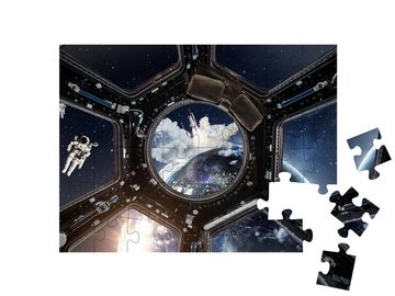 puzzleYOU Puzzle Cockpitansicht von der Internationalen Raumstation, 48 Puzzleteile, puzzleYOU-Kollektionen