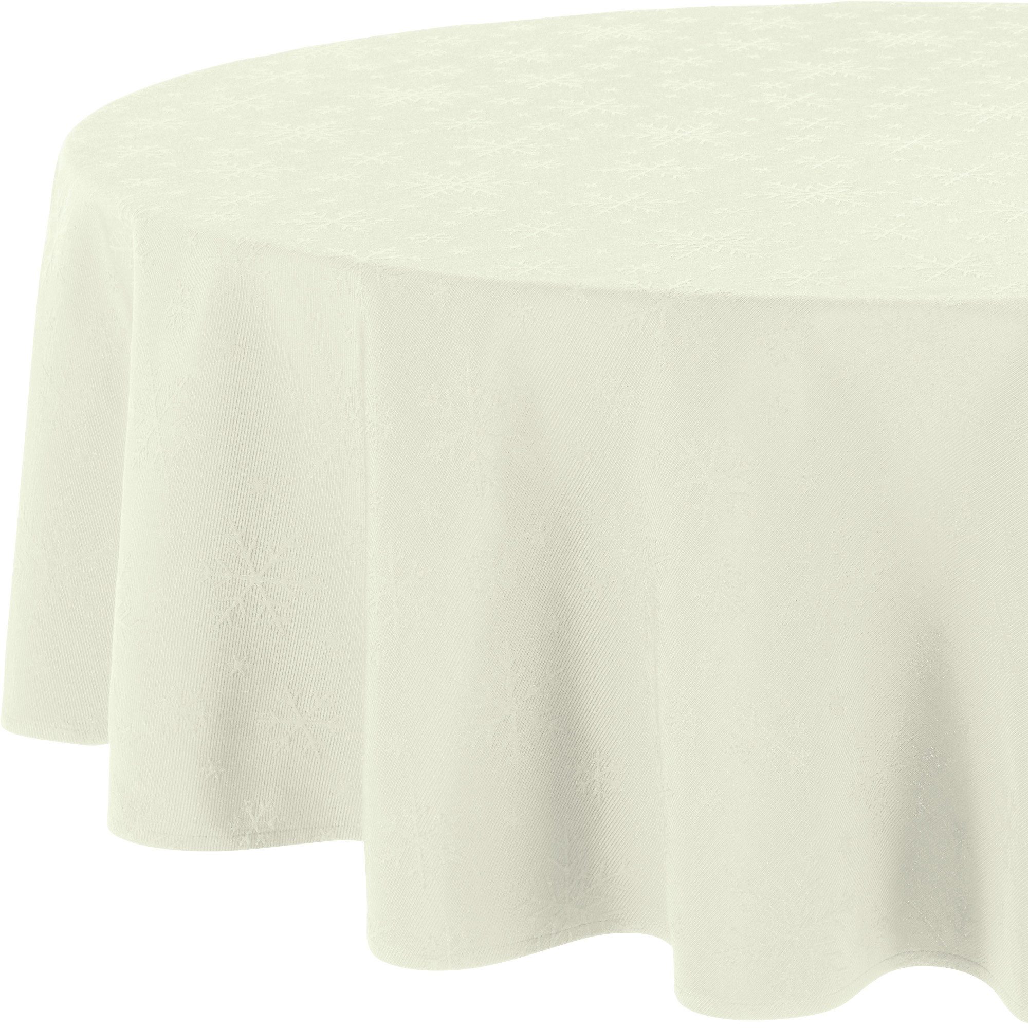REDBEST Tischdecke Tischdecke "Snowflake", bügelleicht Uni/Motiv