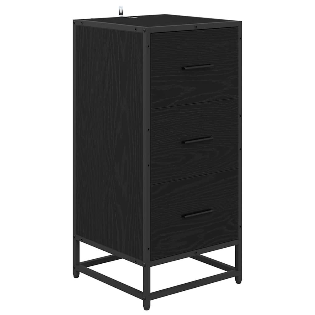vidaXL Sideboard Sideboard Schwarz Eichen-Optik 35,5 günstig online kaufen