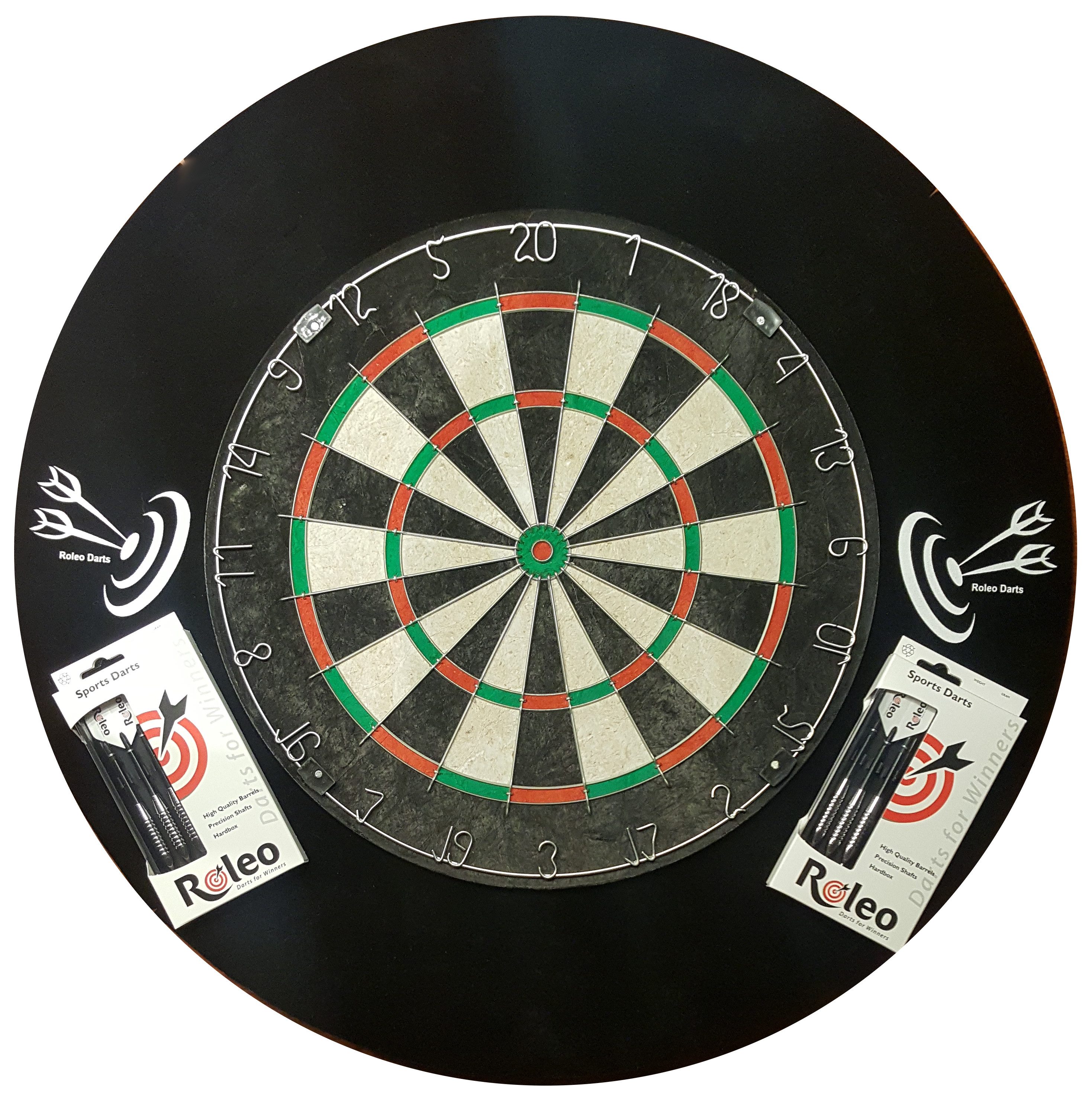 Dartscheibe Steeldart Einsteiger Set Dartboard + Darts + Catchring