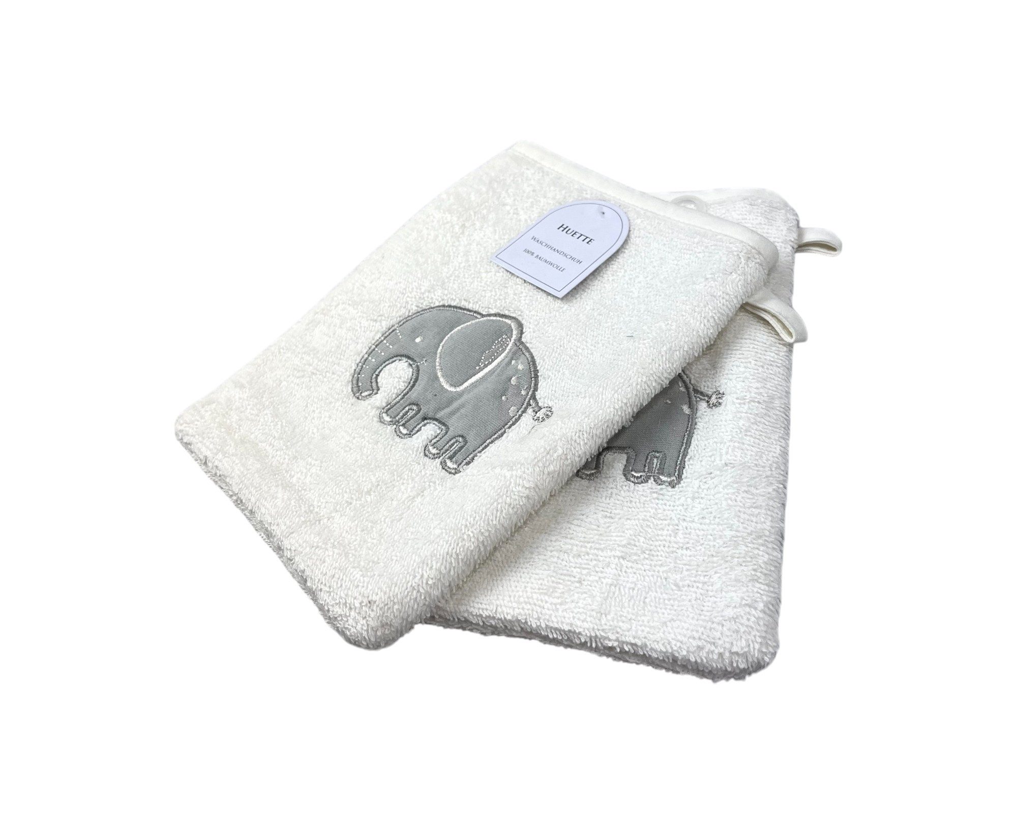 VewoTex Waschhandschuh 2er Pack Baby Waschhandschuhe » Set 2 Kinder Waschlappen Frottee, Baumwolle (Set, 2-St), 21 x 15 cm reine Baumwolle » Wasch Handschuhe