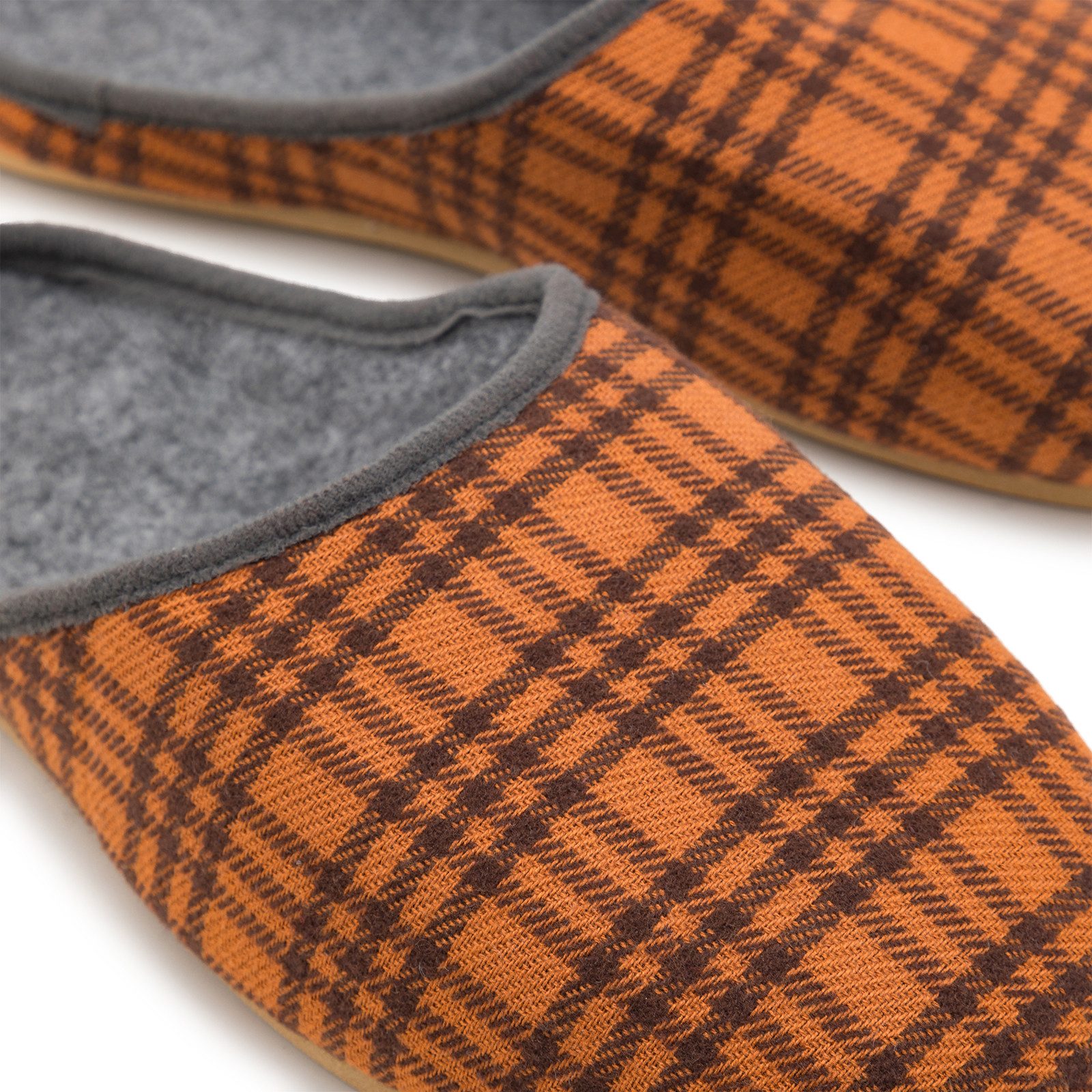 Pantoffelmann Kamelhaar Pantoffel Gummisohle Herren Damen Filzpantoffel Hausschuh Pantoffel (1 Paar) Filzpantoffeln, Gästepantoffel besonders leicht – Bild 4 von 5