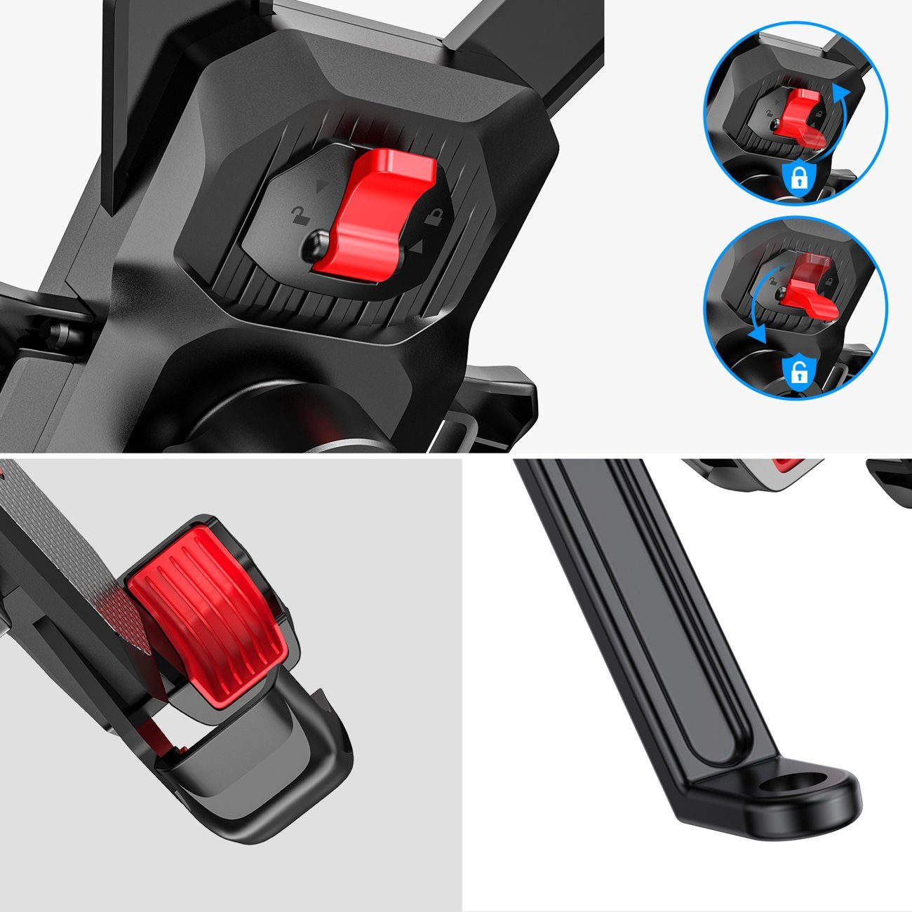 JOYROOM Handy-Halterung Motorrad-Telefonhalter 4,7 - 7" Handy Halterung Smartphone Halterung – Bild 3 von 4