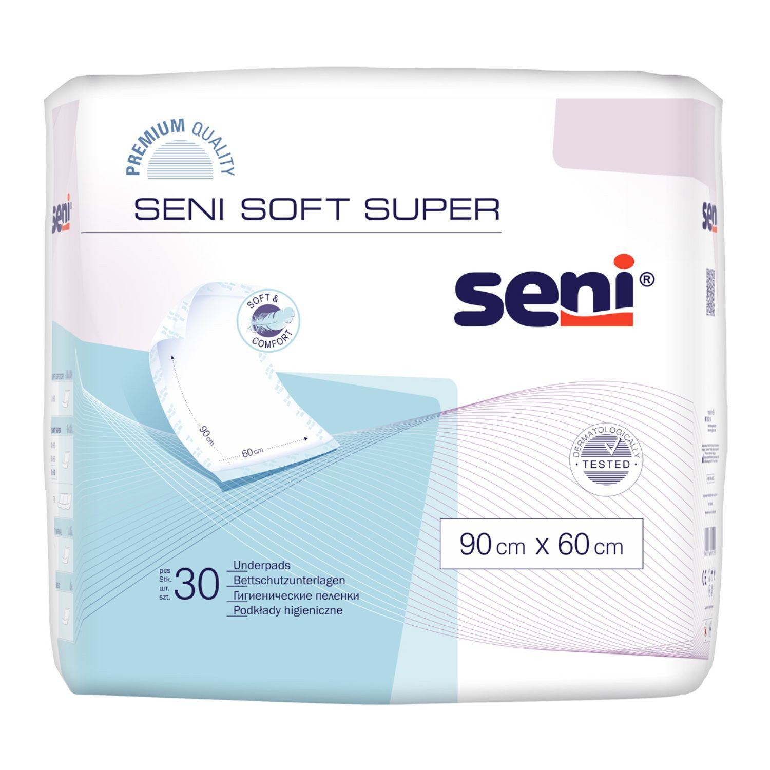 Inkontinenzauflage Seni Soft Super Bettschutz 90 x 60 cm 360 Stück seni