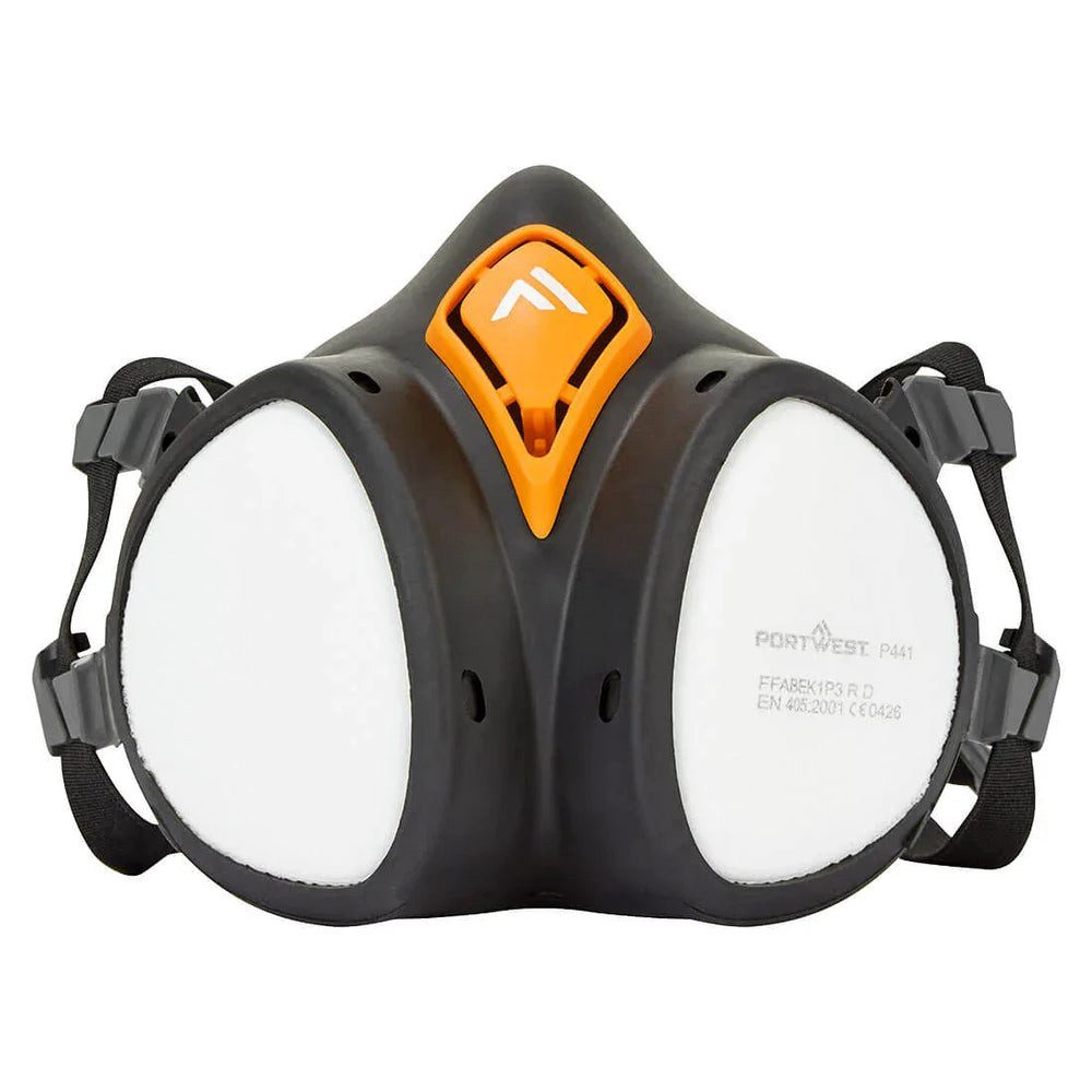 Portwest Atemschutz-Vollmaske Portwest ABEK1P3 Halbmaske Atemschutz P441