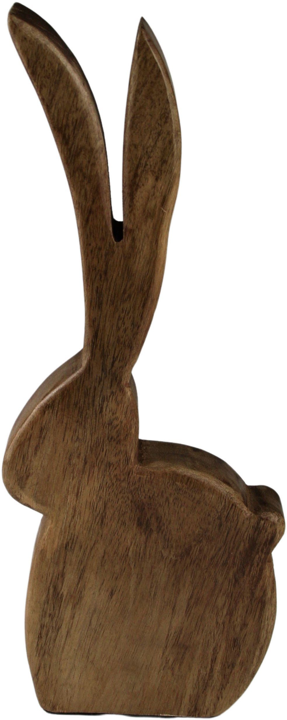 Ideal Design Dekofigur, Osterhase AM Frühjahrsdeko, Osterdekoration St), die für Ostern, geeignet (1 Holz, Osterfigur Osterdekoration aus
