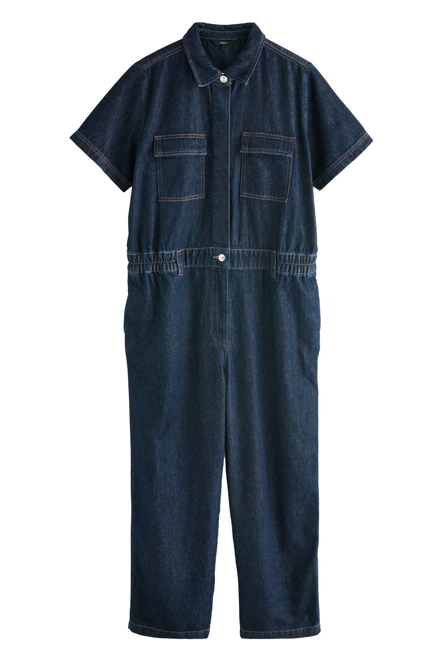 Next Jumpsuit Denim-Boilersuit aus 100 % Baumwolle, Umstandsmode (1-tlg)