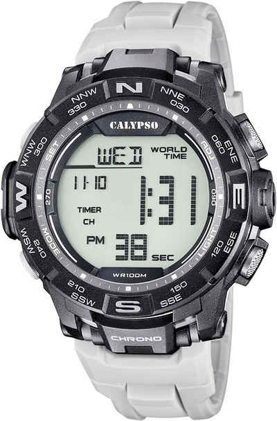 CALYPSO WATCHES Chronograph Digital For Man, K5816/3, Armbanduhr, Quarzuhr, Herrenuhr, Datum, Digitalanzeige, Stoppfunktion