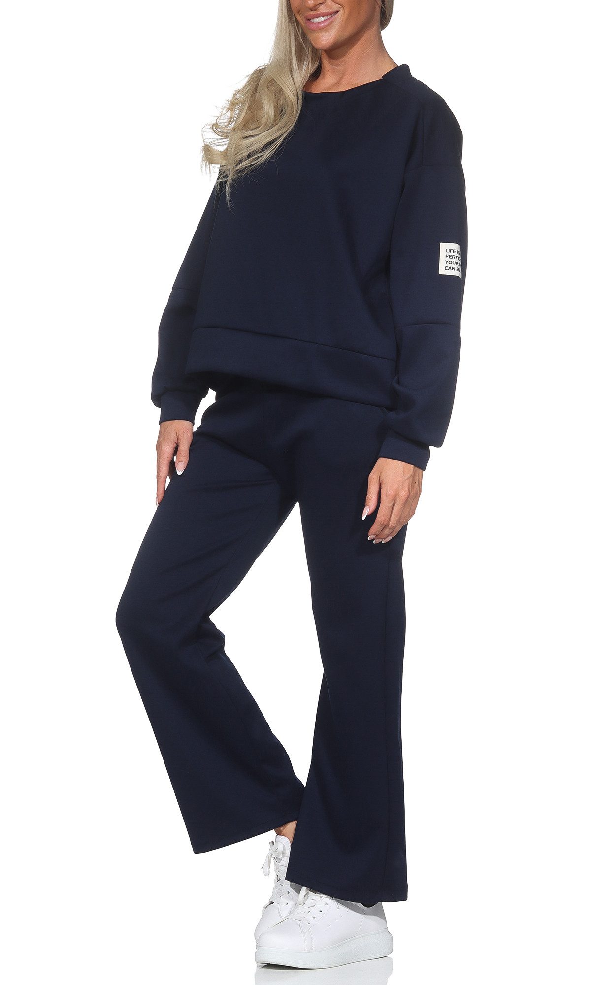 simaranda Jogginganzug Damen Jogginganzug 9 36-40 Dunkelblau