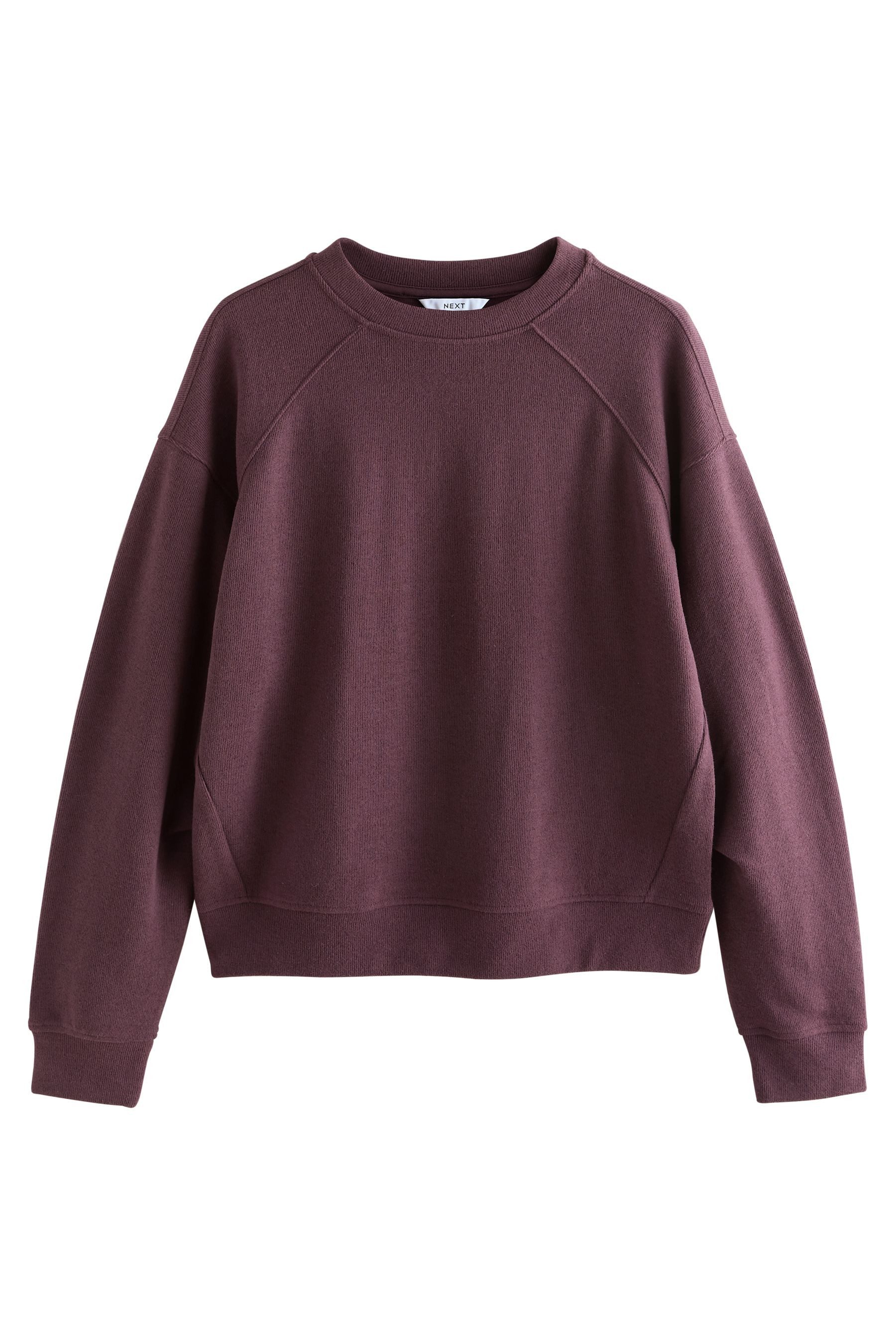 Next Rundhalspullover Weiches langärmeliges Sweatshirt (1-tlg) günstig online kaufen