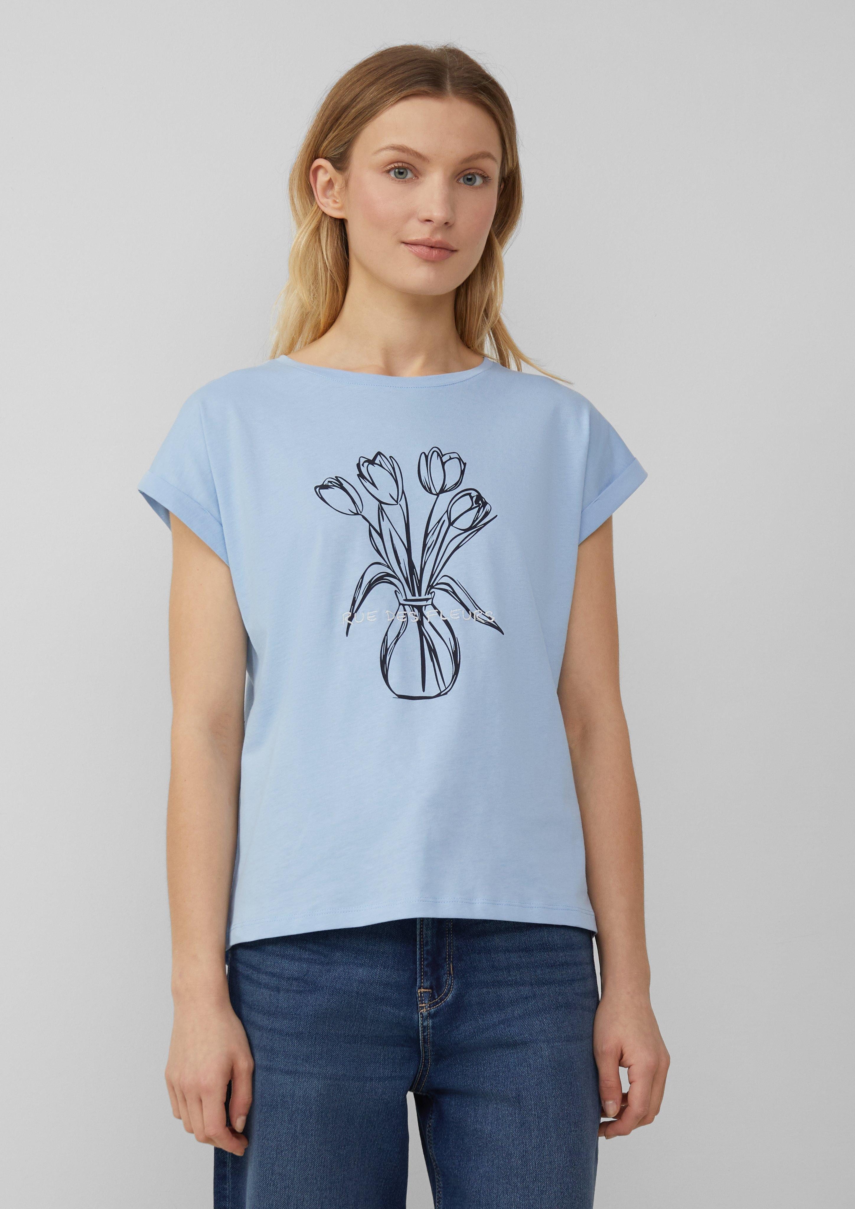 s.Oliver Shirttop T-Shirt mit Frontprint im günstig online kaufen