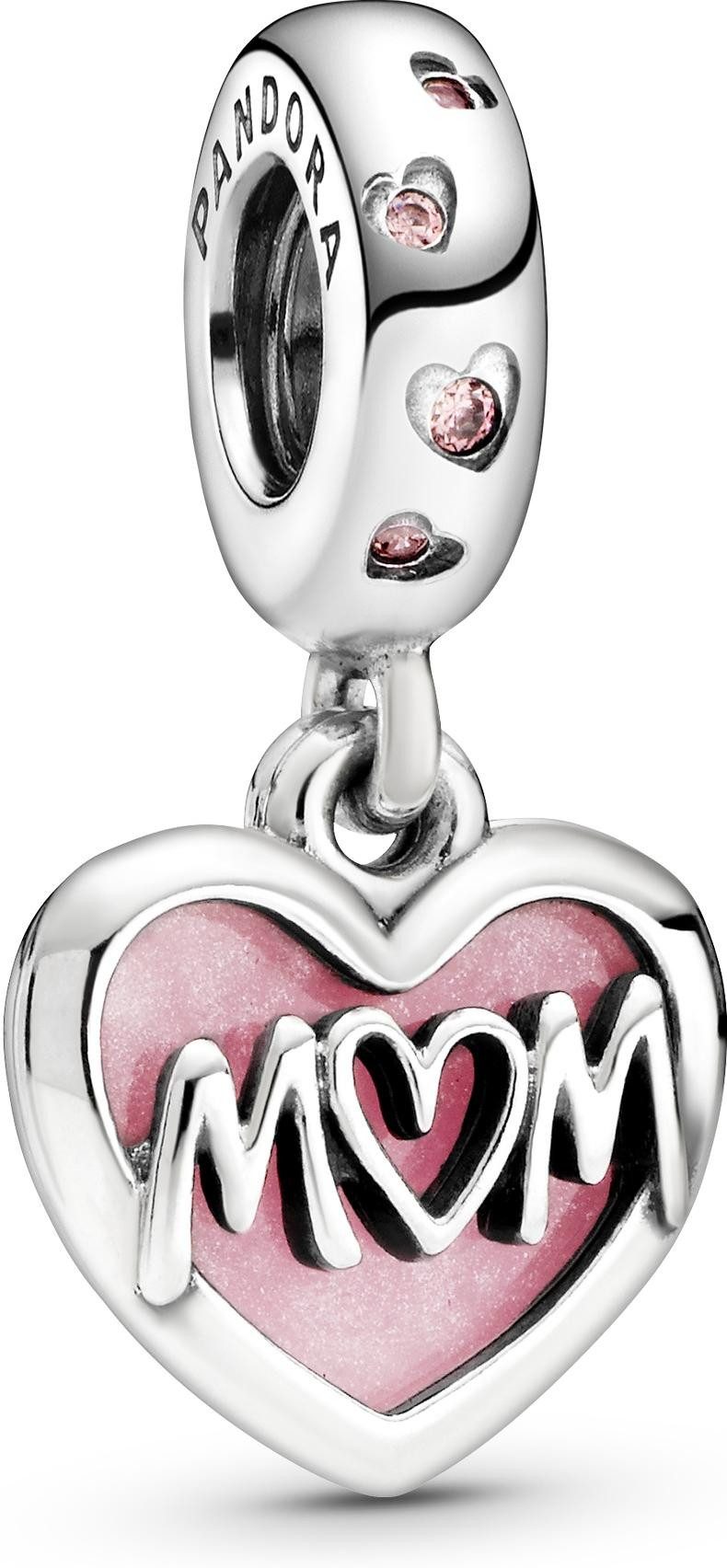 Pandora Kettenanhänger Pandora Mum Inschrift Herz Charm-Anhänger 798887C01 günstig online kaufen