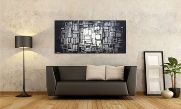 WandbilderXXL Gemälde Layered Light 150 x 70 cm, Abstraktes Gemälde, handgemaltes Unikat