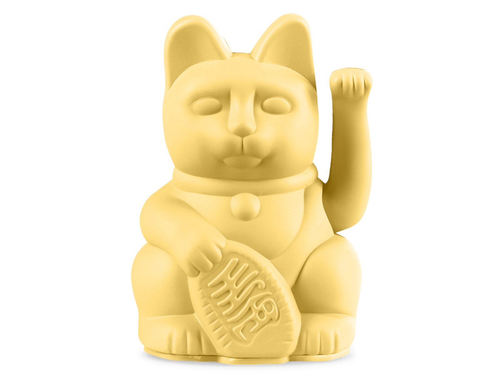 Donkey Products Dekofigur Lucky Cat Mini Winkekatze gelb 10cm