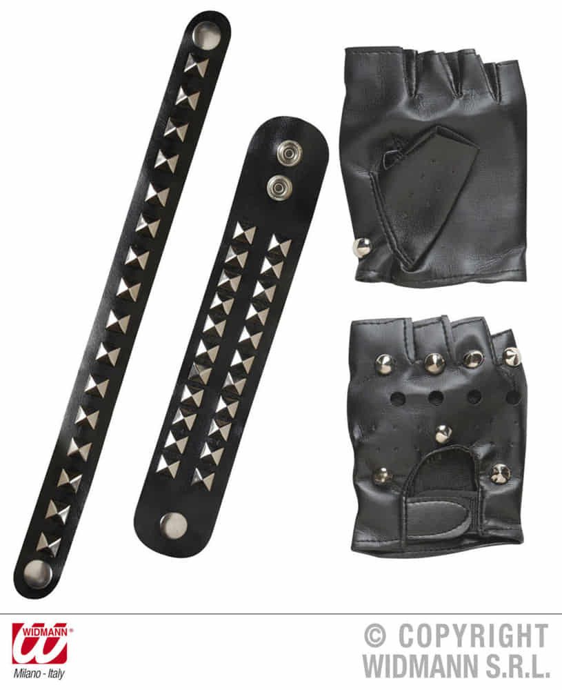 Widmann S.r.l. Kostüm Biker Rocker 3-tlg. Set