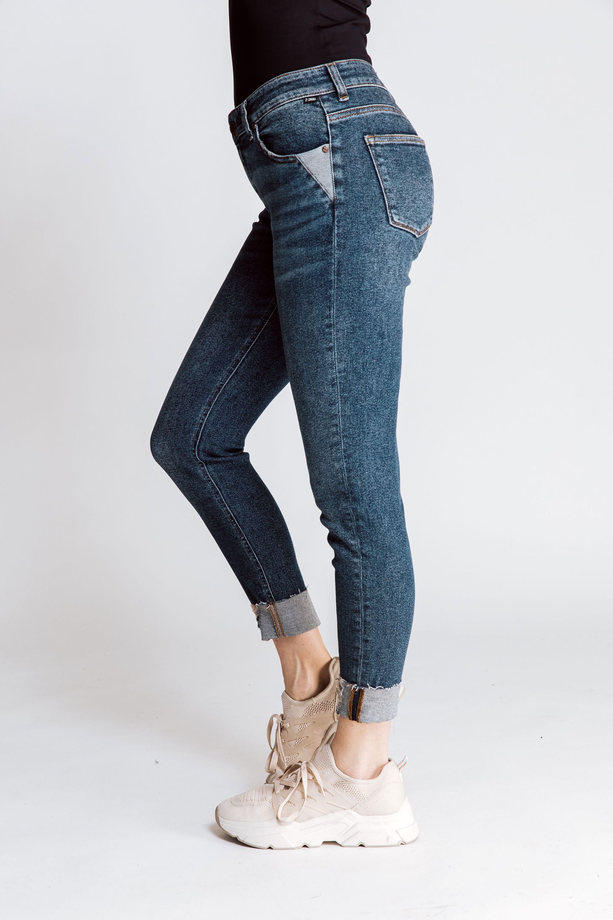 Skinny Blue Zhrill Jeans NOVA Tragekomfort Skinny-fit-Jeans angenehmer