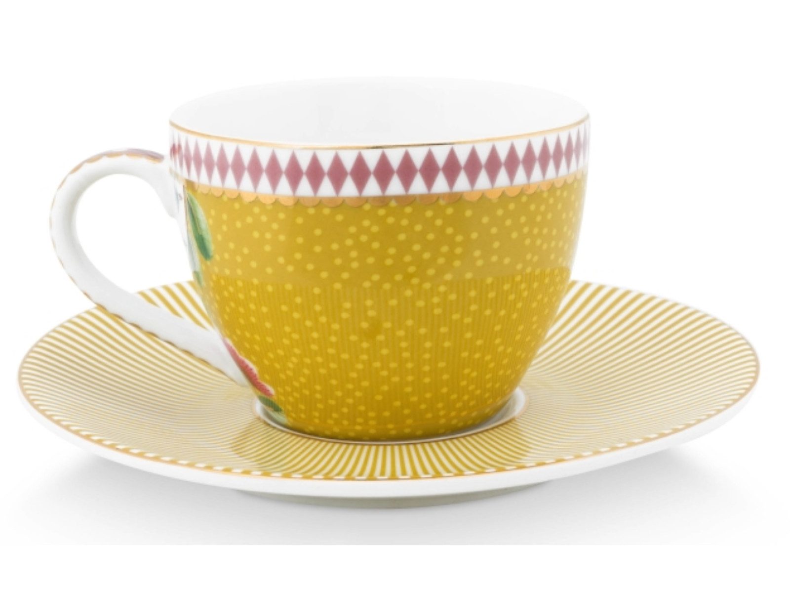 PiP Studio Espressotasse La Majorelle Espressotasse m Untere gelb 0,12 l, Porzellan, Espresso Cup & Saucer La Majorelle Yellow 120ml