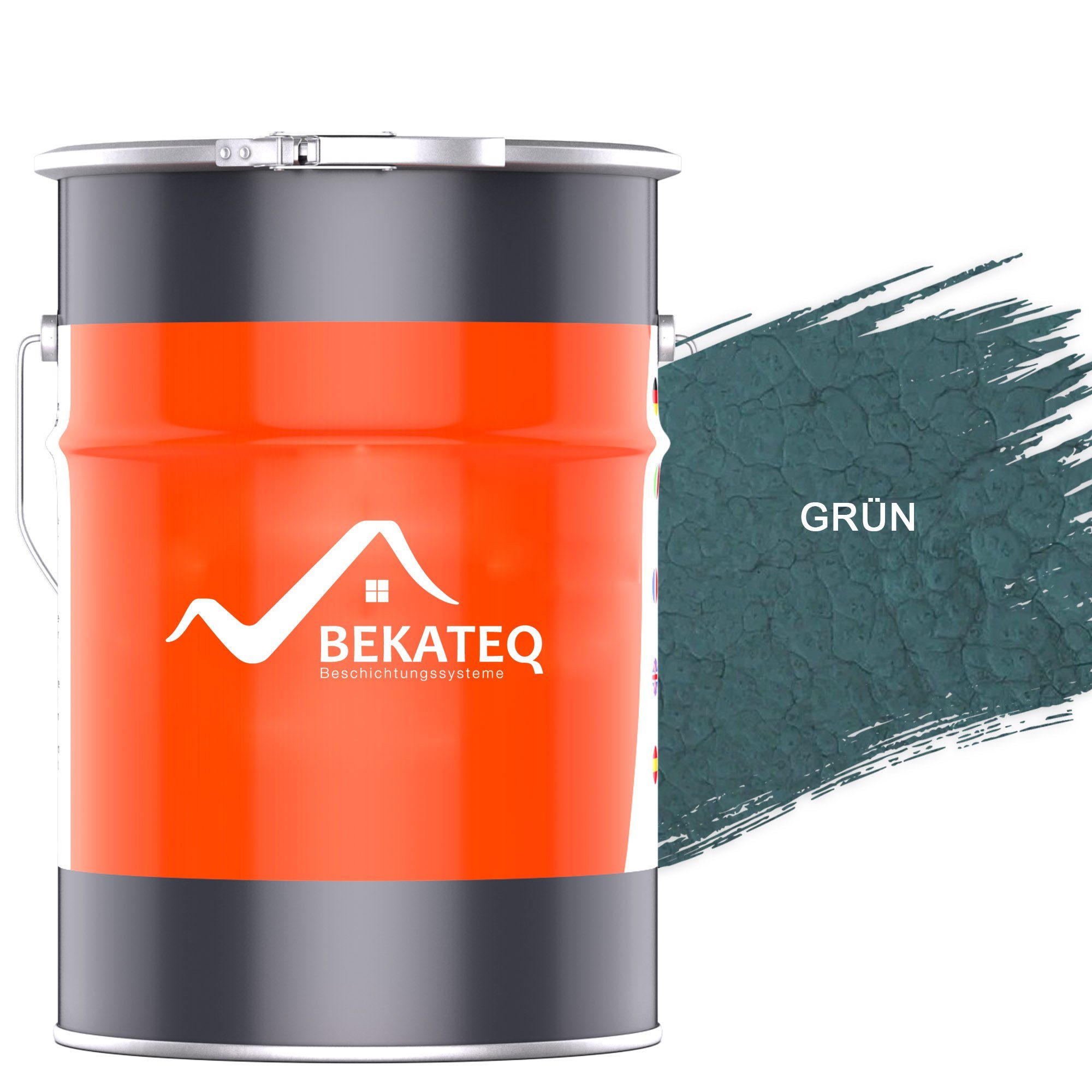 BEKATEQ Metallschutzlack LS-590 Hammerschlaglack, glänzend, Rostschutz, Hammerschlagfarbe aussen innen