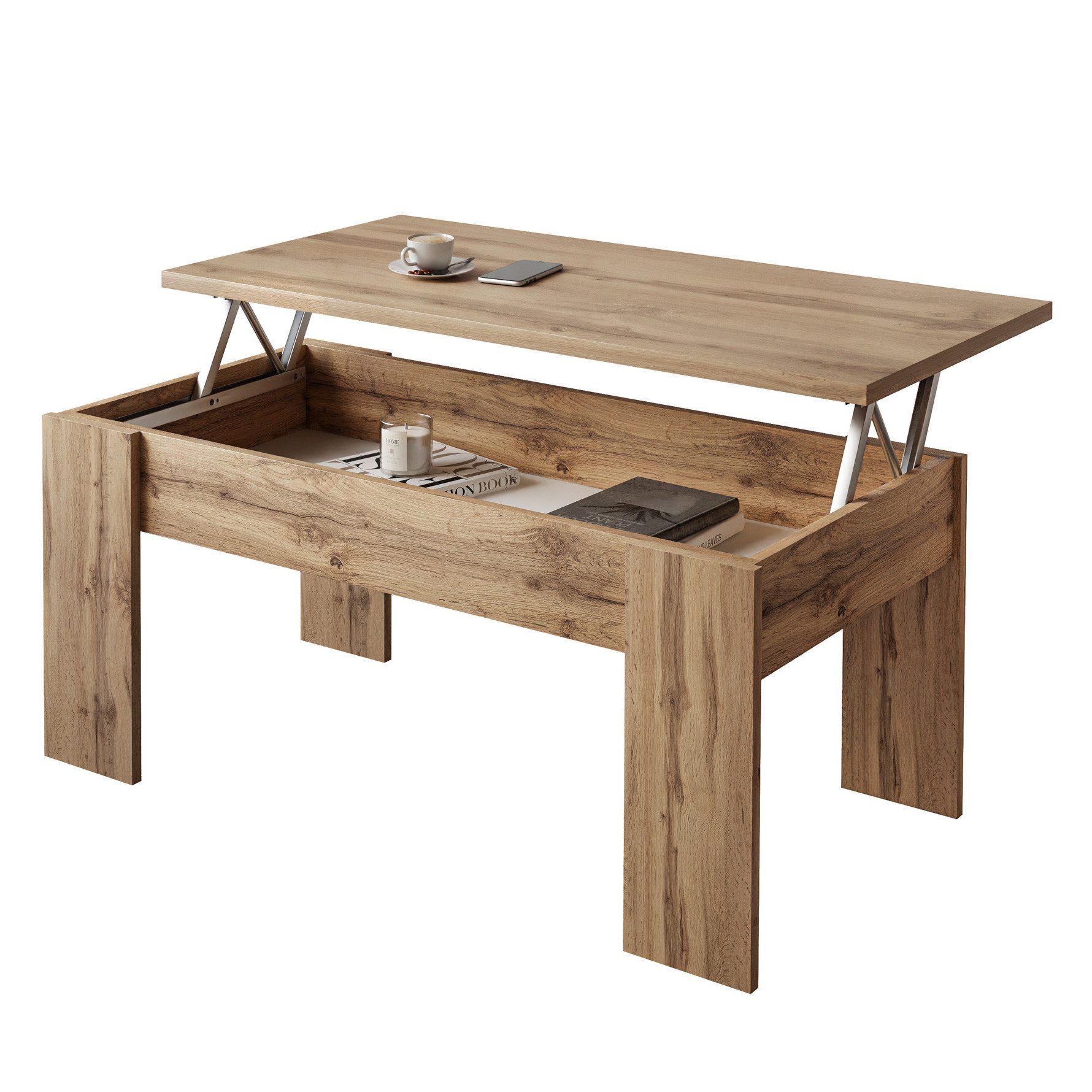 Lookway Couchtisch Ausziehbarer Couchtisch APERTO (1 Tisch)