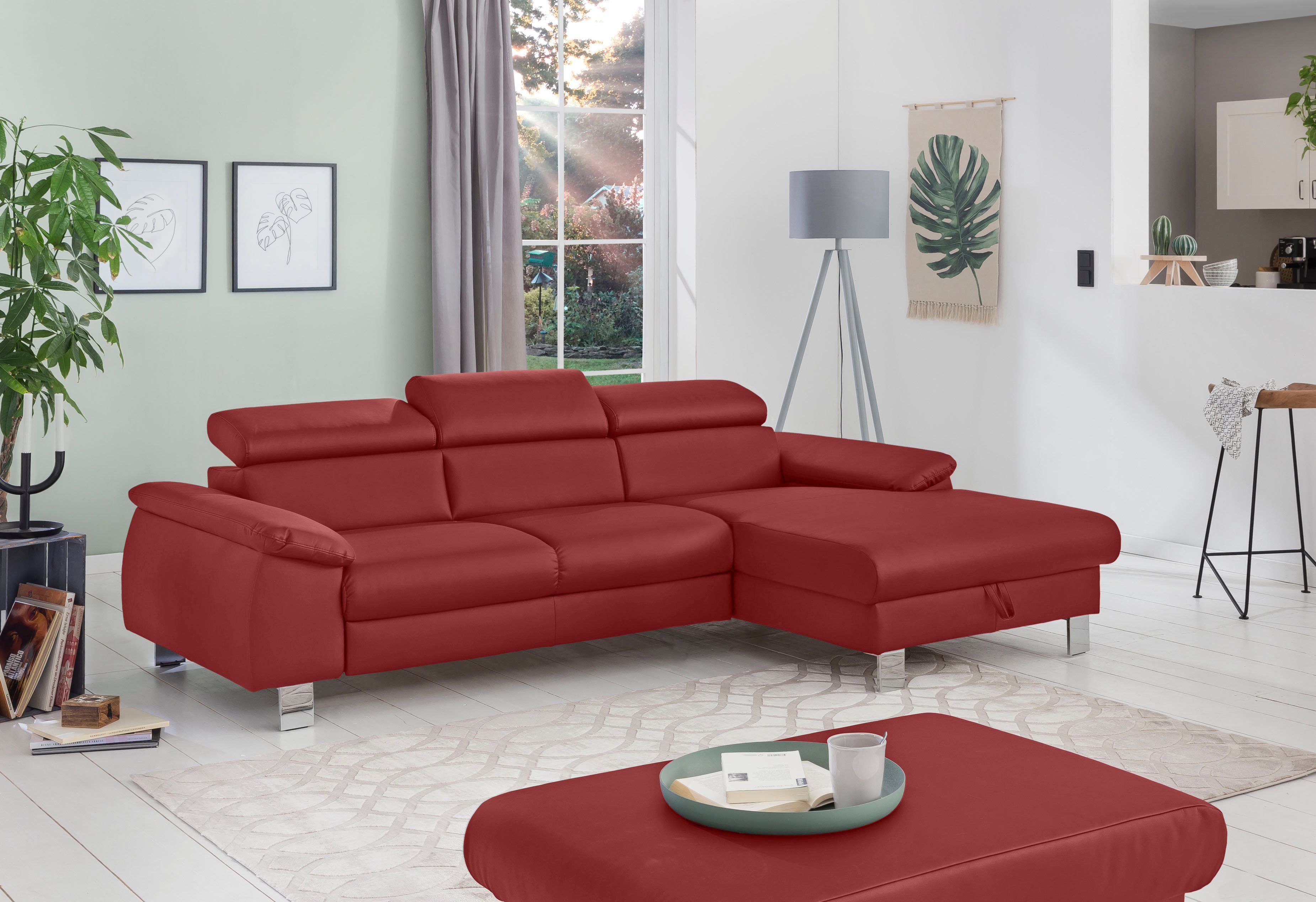 COTTA Ecksofa Komaris, Ecksofa, L-Form, Bodenfreiheit 12,5 cm