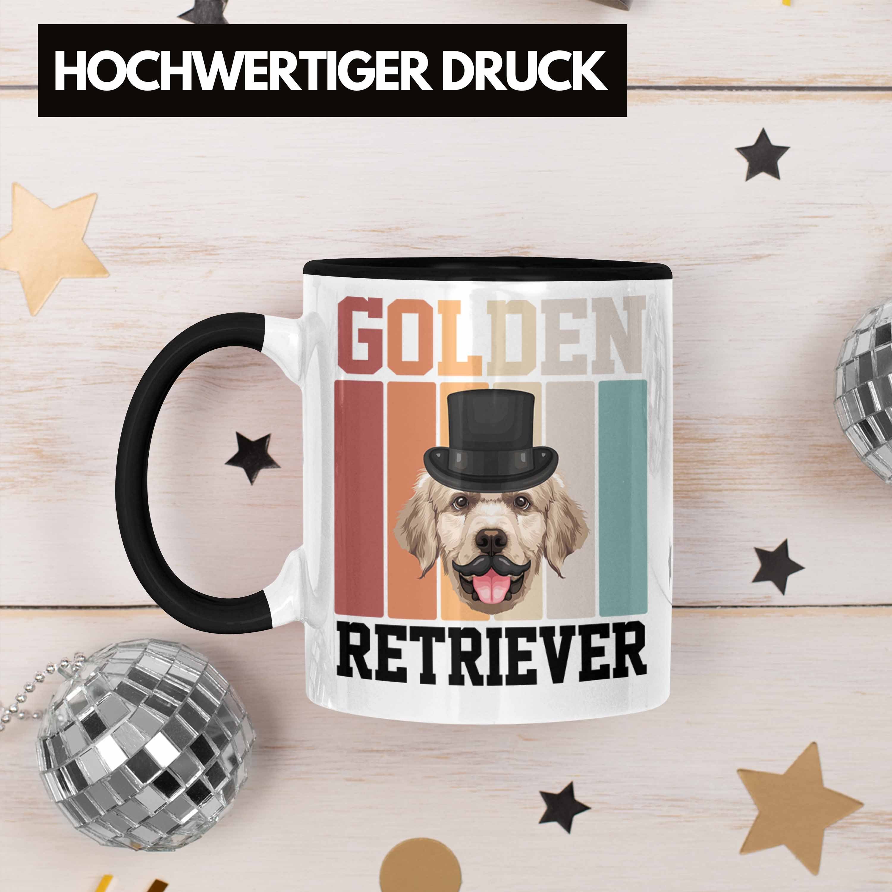 Tasse Geschenk Spruch Golden Geschenkidee Tasse Besitzer Lustiger Schwarz Retriever Trendation