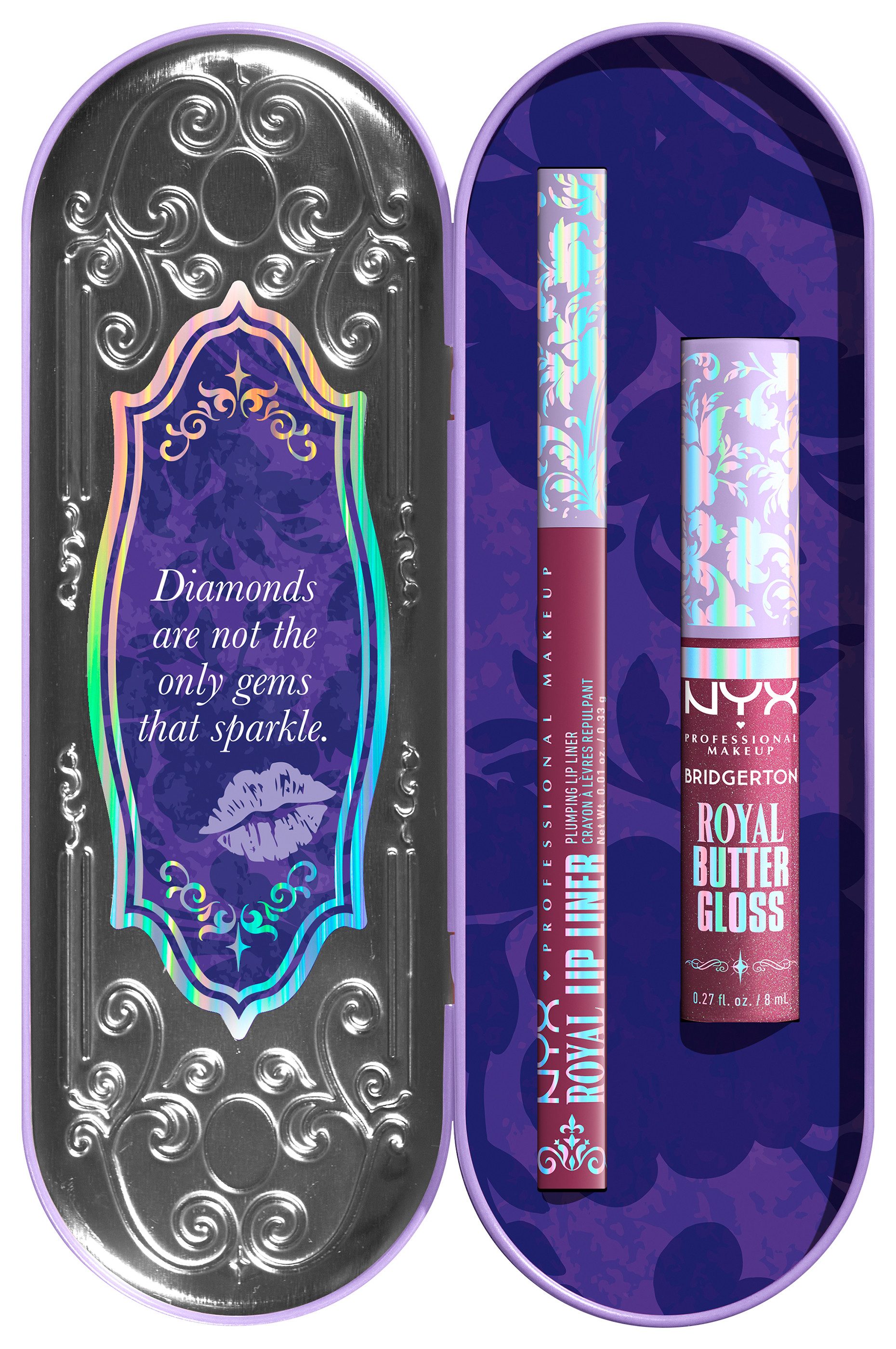 NYX PROFESSIONAL MAKEUP Schmink-Set BRIDGERTON ROYAL TREASURES LIP KIT, 2-tlg., Royal Butter Gloss und Royal Lip Liner – Bild 2 von 5