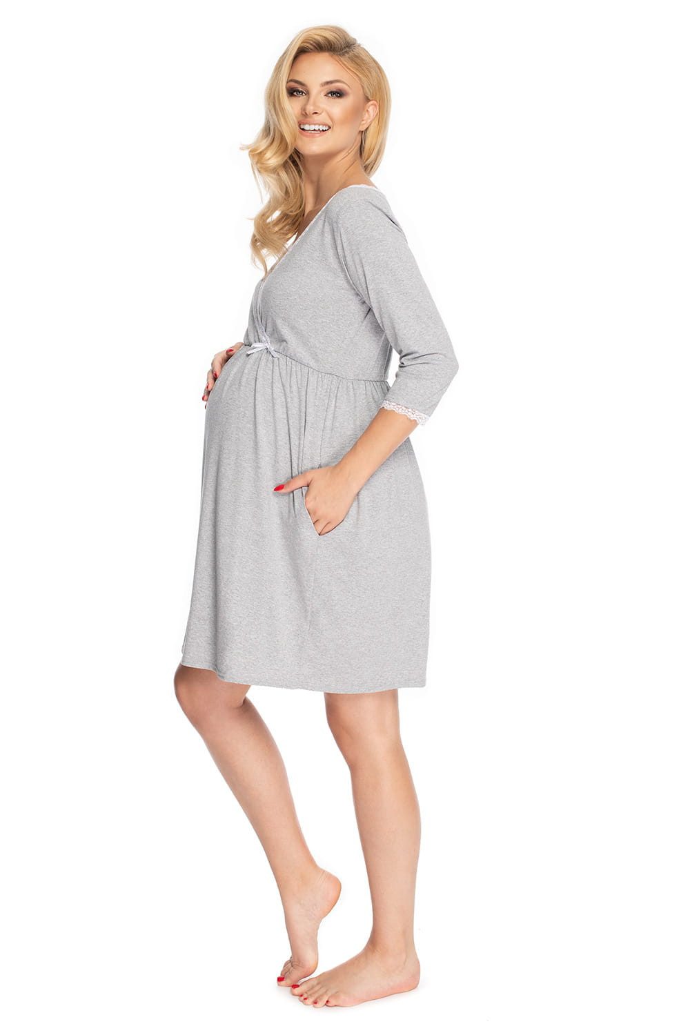 PeeKaBoo Umstandsnachthemd Umstandsmode Umstandsnachthemd Stillnachhemd Nac günstig online kaufen
