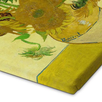 Posterlounge Leinwandbild Vincent van Gogh, Fünfzehn Sonnenblumen II, Wohnzimmer Malerei