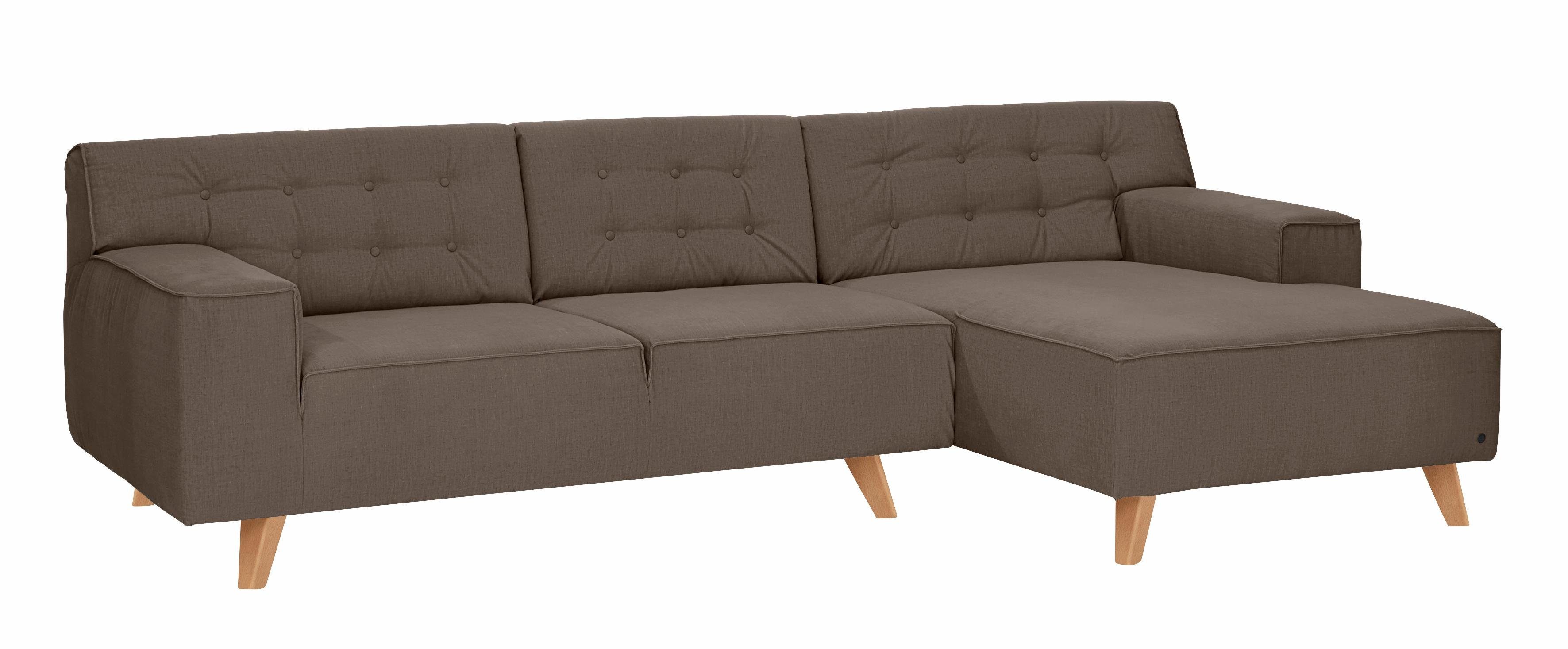 TOM TAILOR HOME Ecksofa NORDIC Füße mit Retrolook, Buche natur CHIC, im Recamiere