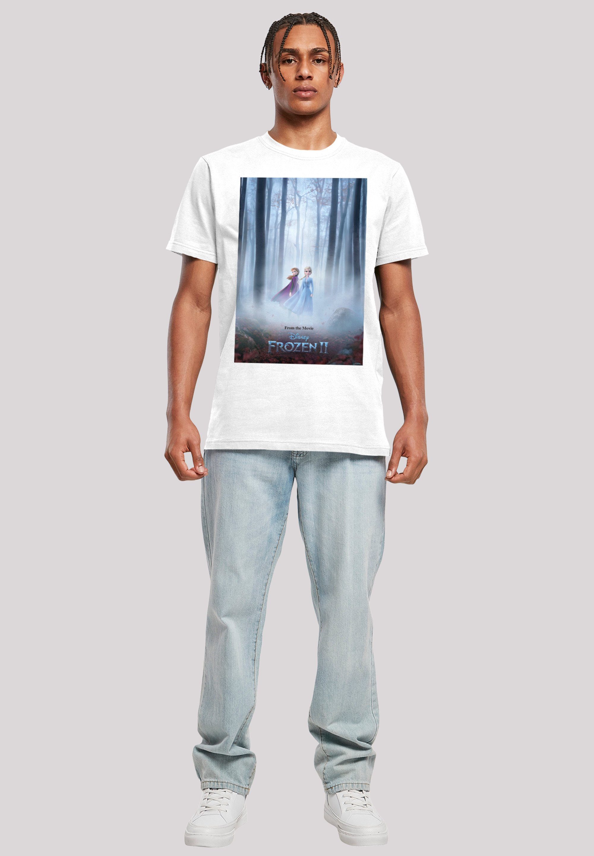 2 Herren,Premium Movie Film Merch,Regular-Fit,Basic,Bedruckt Poster Frozen F4NT4STIC Disney T-Shirt