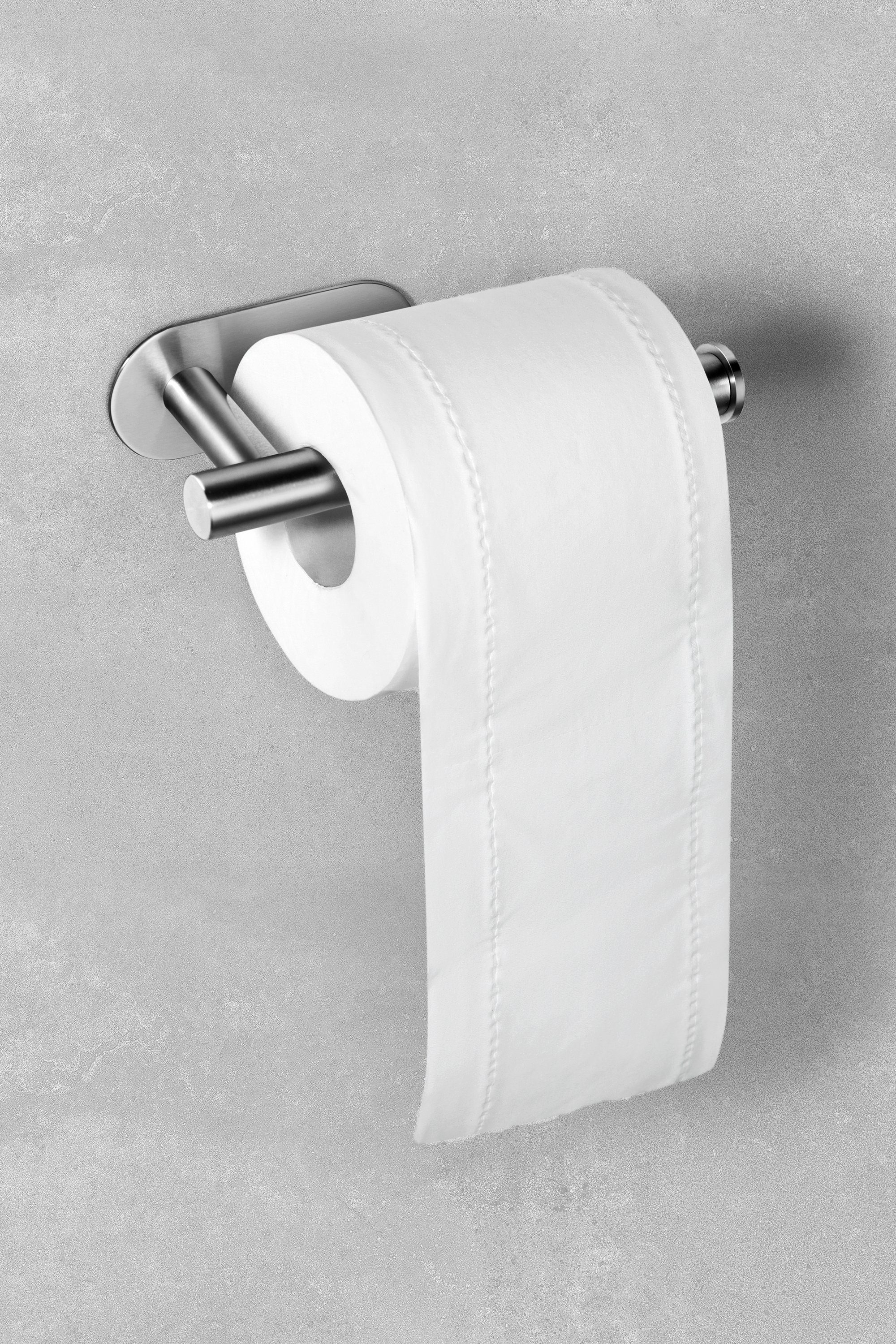 Ambrosya Toilettenpapierhalter Selbstklebender Klopapierhalter aus Edelstahl, Klopapier Halterung (Packung), Leichte Montage – Bild 4 von 5