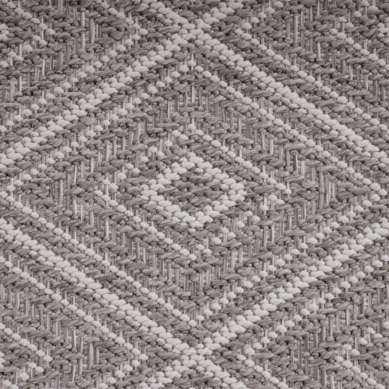 Teppich Vermont 190, Flachgewebe, grau Outdoor mm, 4 Design Höhe: Paco rechteckig, gesteift, Home, geeignet mit modernes Rauten