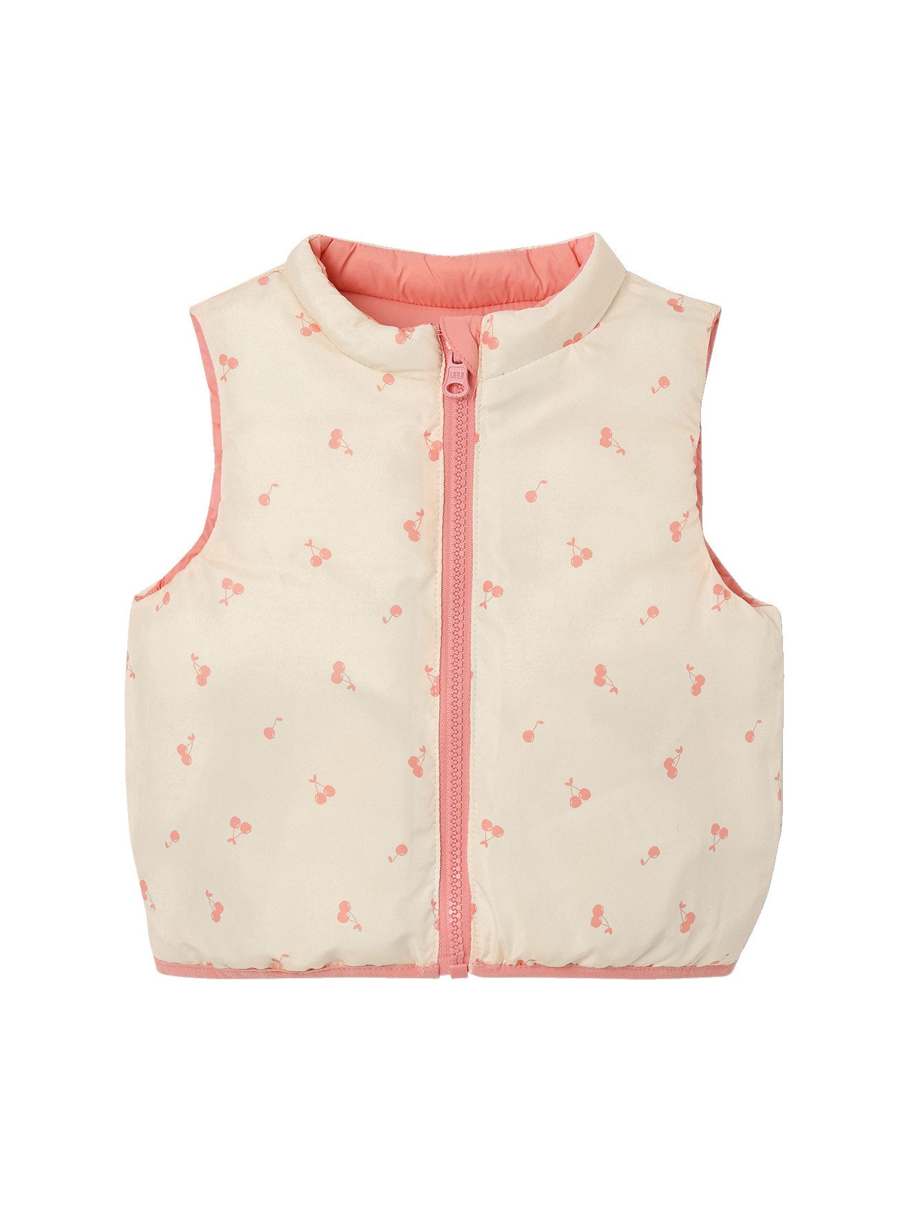Vertbaudet Baby Wende-Steppweste - Recycling-Polyester Mit Reißverschluss