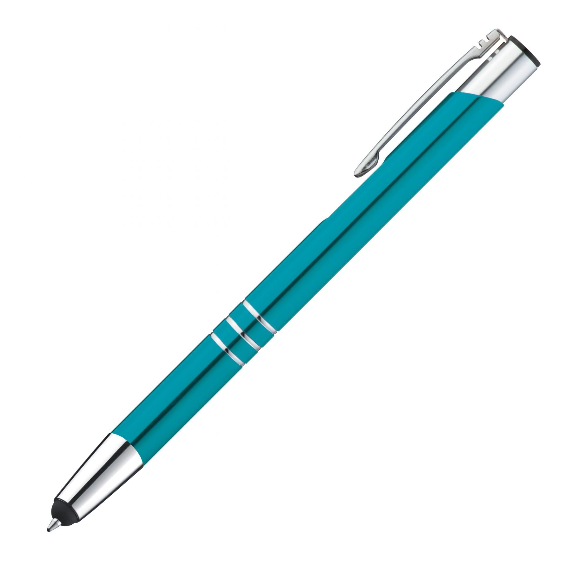 Livepac Office Kugelschreiber Touchpen Kugelschreiber aus Metall / Farbe: türkis