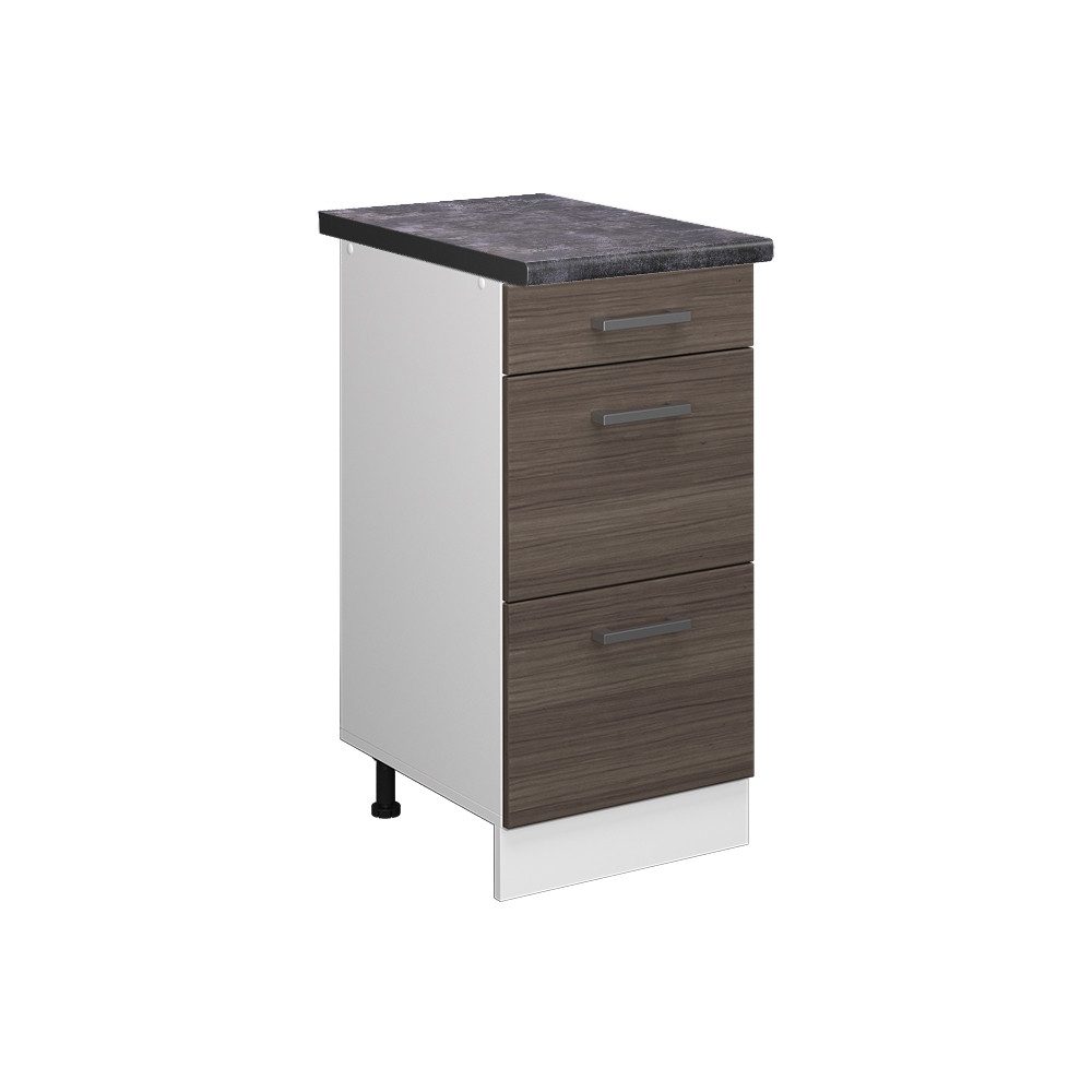 Vicco Unterschrank R-Line, Grau/Weiß, 40 cm günstig online kaufen