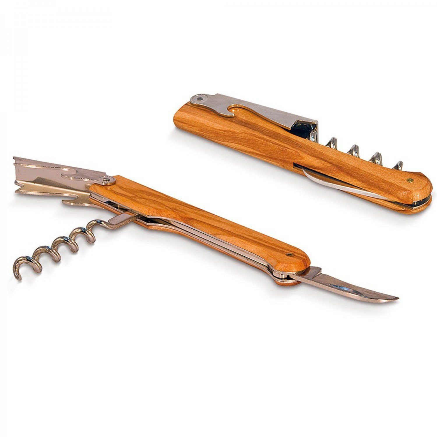 Flaschenöffner Korkenzieher Legno aus Holz und Metall