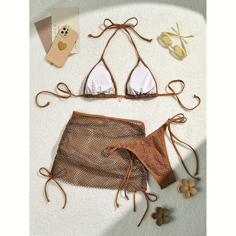 Bellaro Life Bustier-Bikini 3-tlg.Damen-Bikini Netz/Stretch UPF50 günstig online kaufen