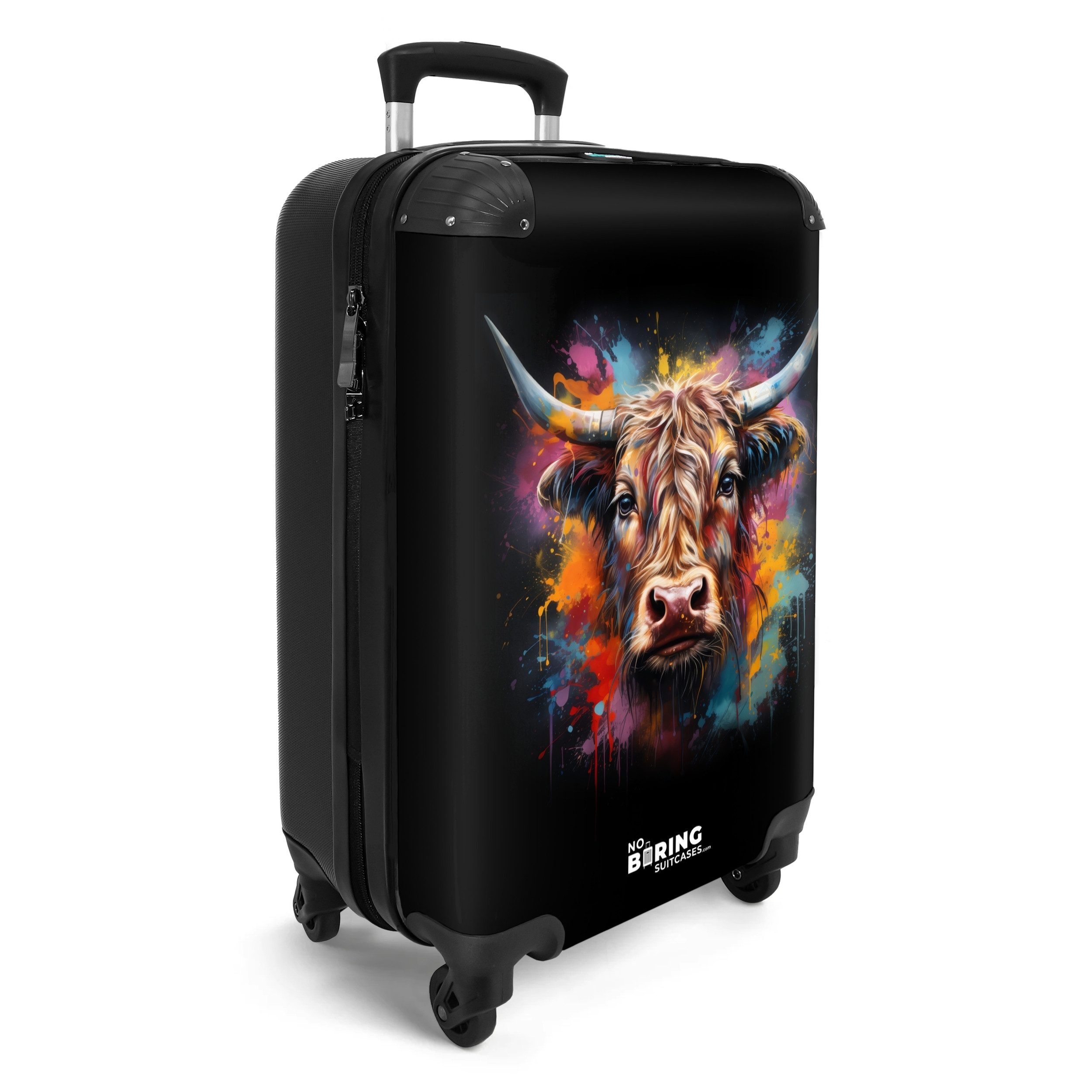 NoBoringSuitcases.com© Hartschalen-Trolley Schottische Highlander als Graff günstig online kaufen