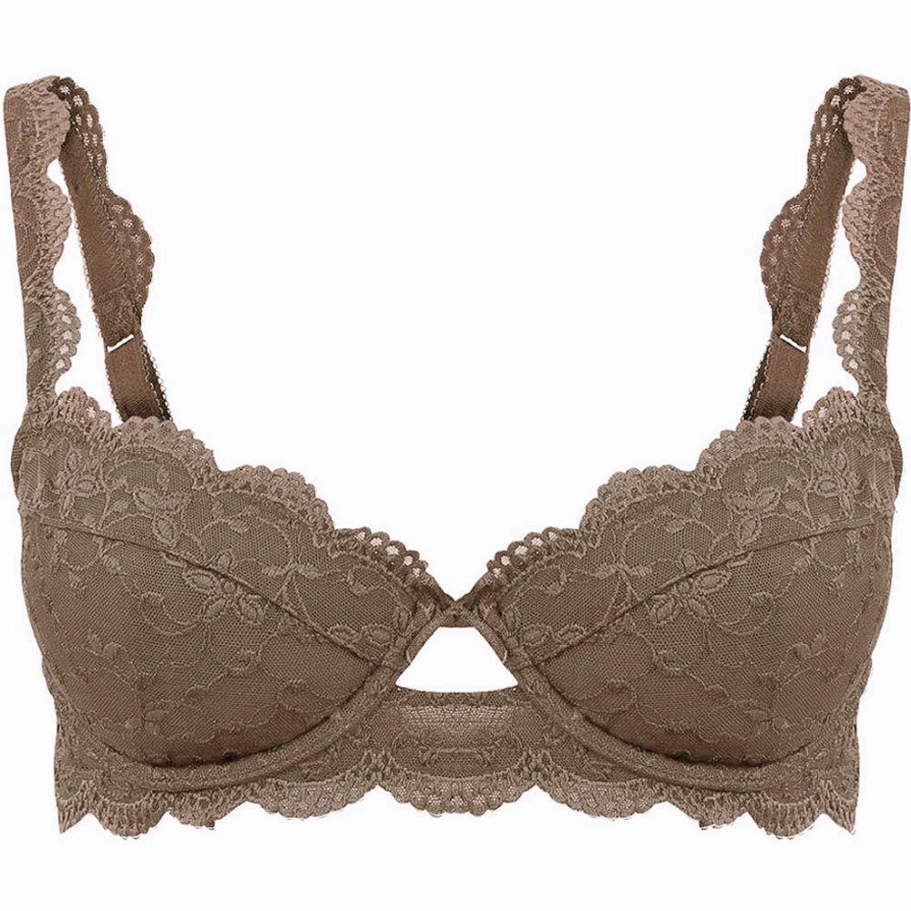 Balconette-BH Dekolleté BH 'Silver Edition' 48515971, Hazelnut