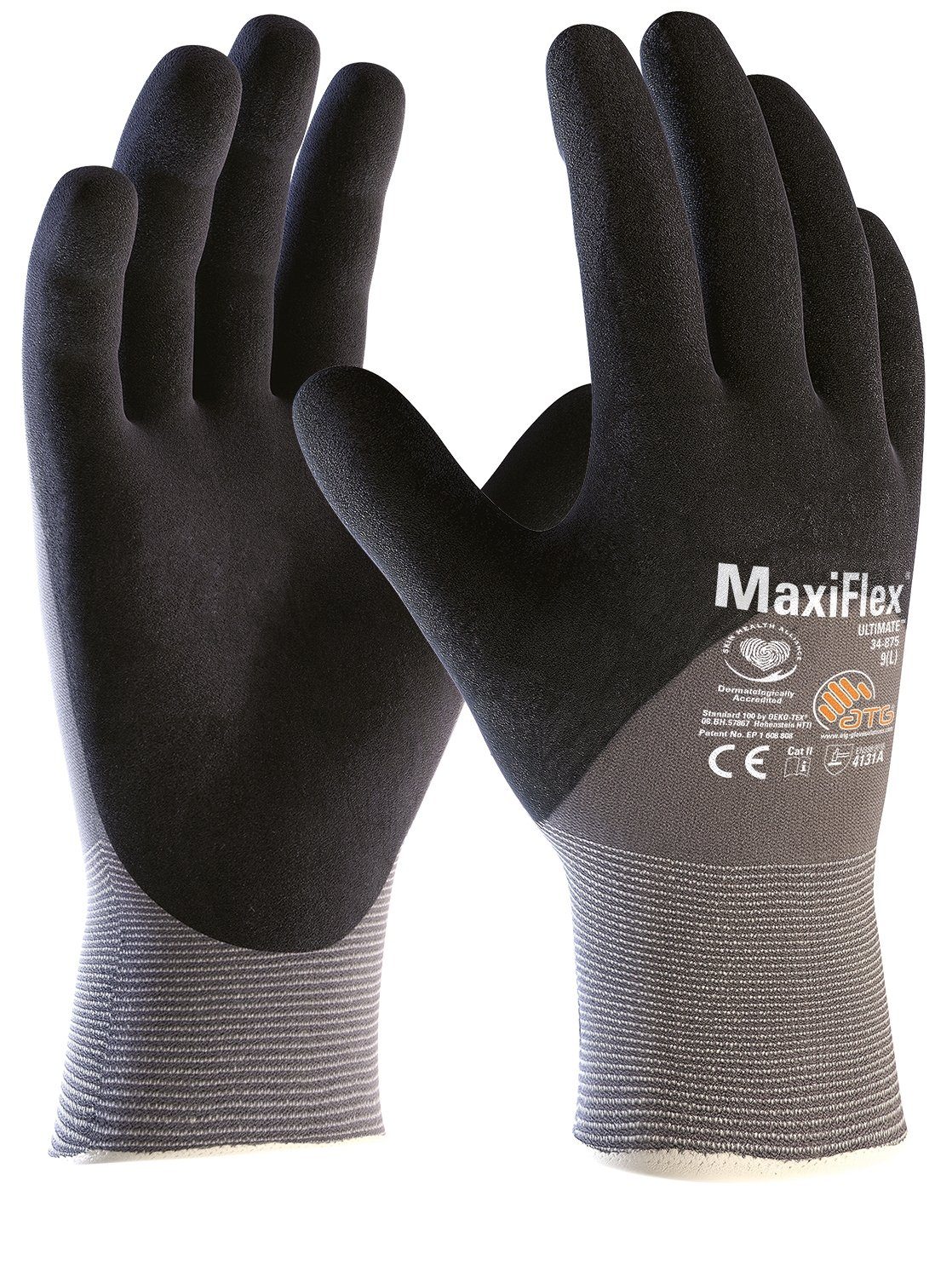 ATG Montage-Handschuhe "MaxiFlex Ultimate" 3/4 beschichtet 12 Paar