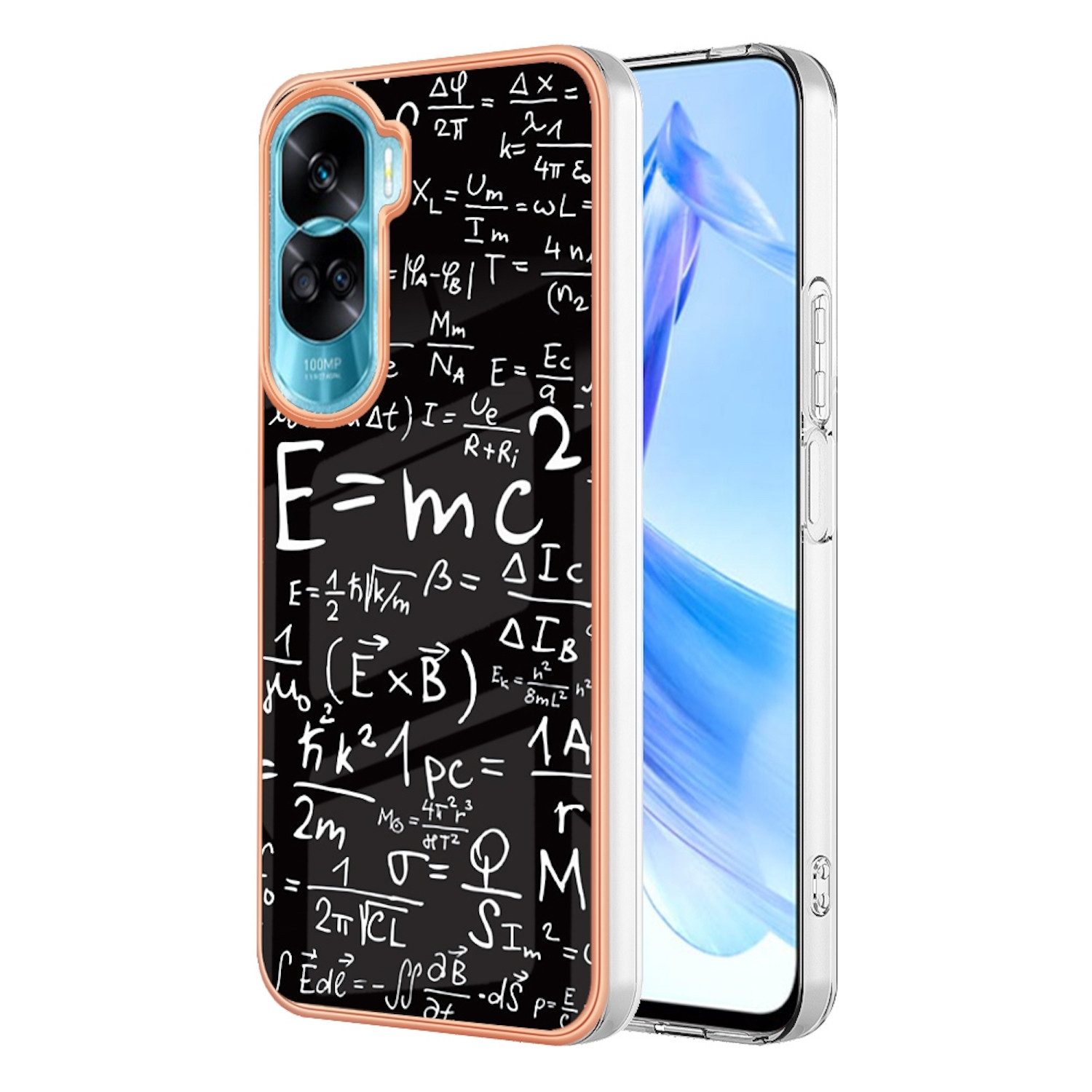 Wigento Handyhülle Für Honor 90 Lite Design Series TPU / PC Handy Hülle Cover Schutzhülle
