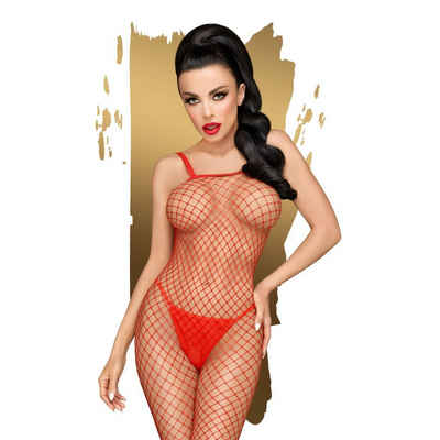 Penthouse Body Penthouse Ouvert-Bodystocking, Dessous, "Body search", rot (1-tlg) aufregende Ouvertstelle; sexy Karree-Ausschnitt