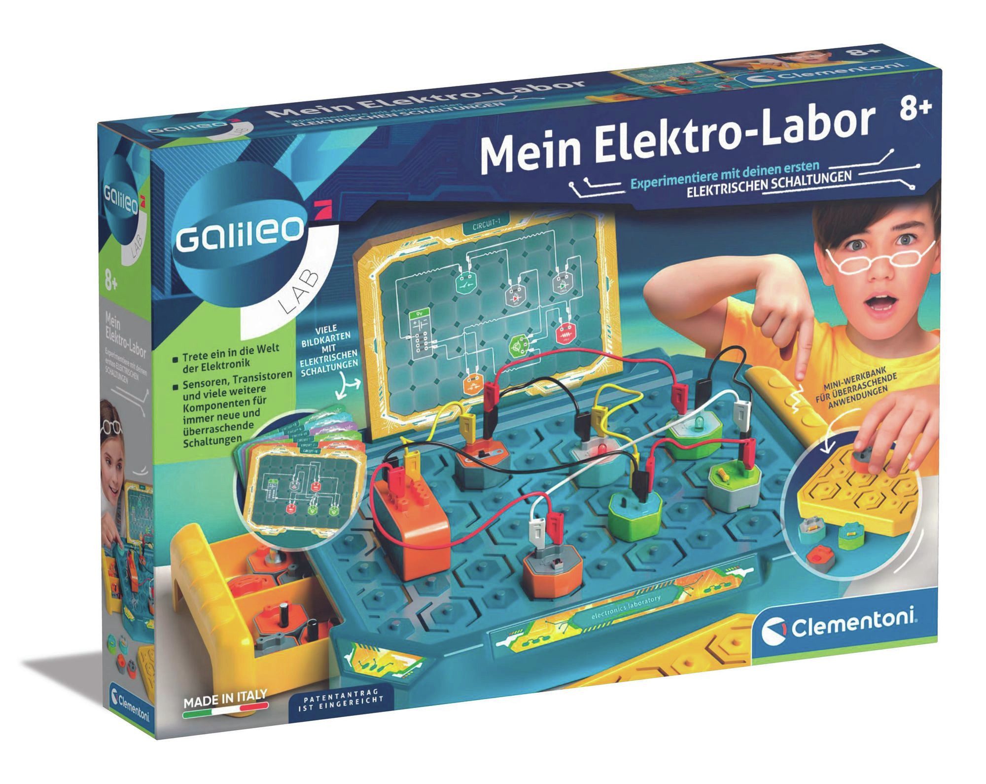 Clementoni® Experimentierkasten Mein Elektro-Labor